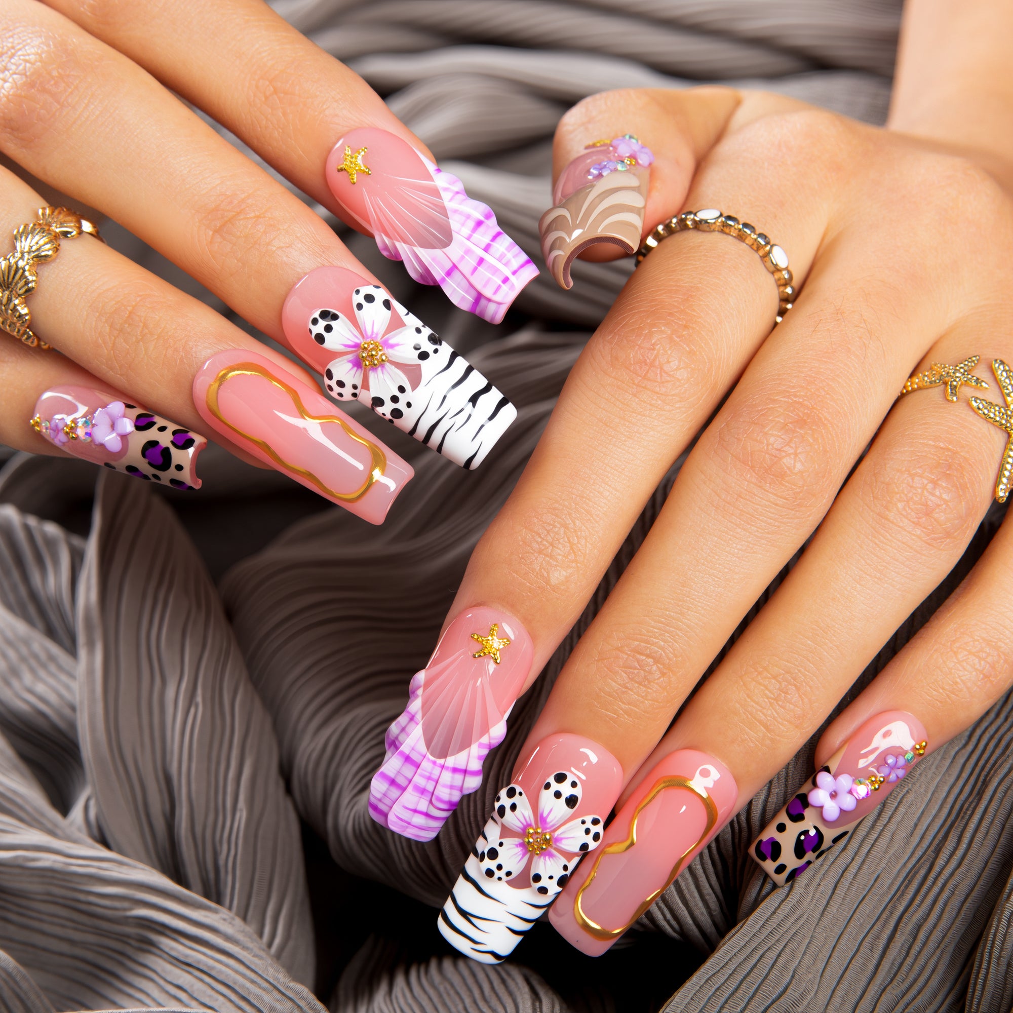 Glow Now, Cry Later Handmade Nails H640