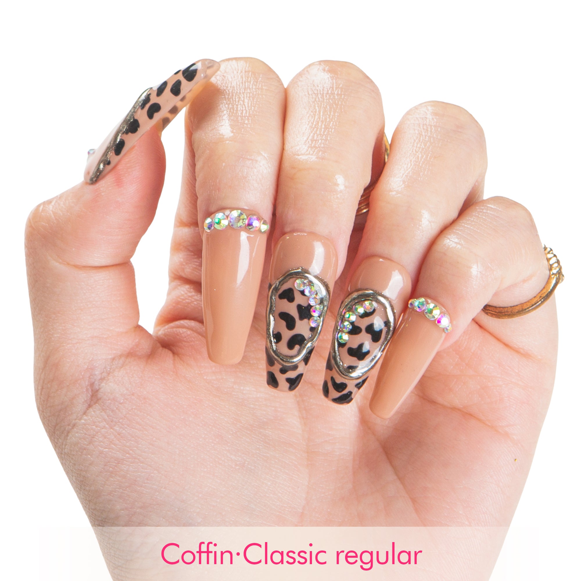 Bow Down Handmade Nails H641