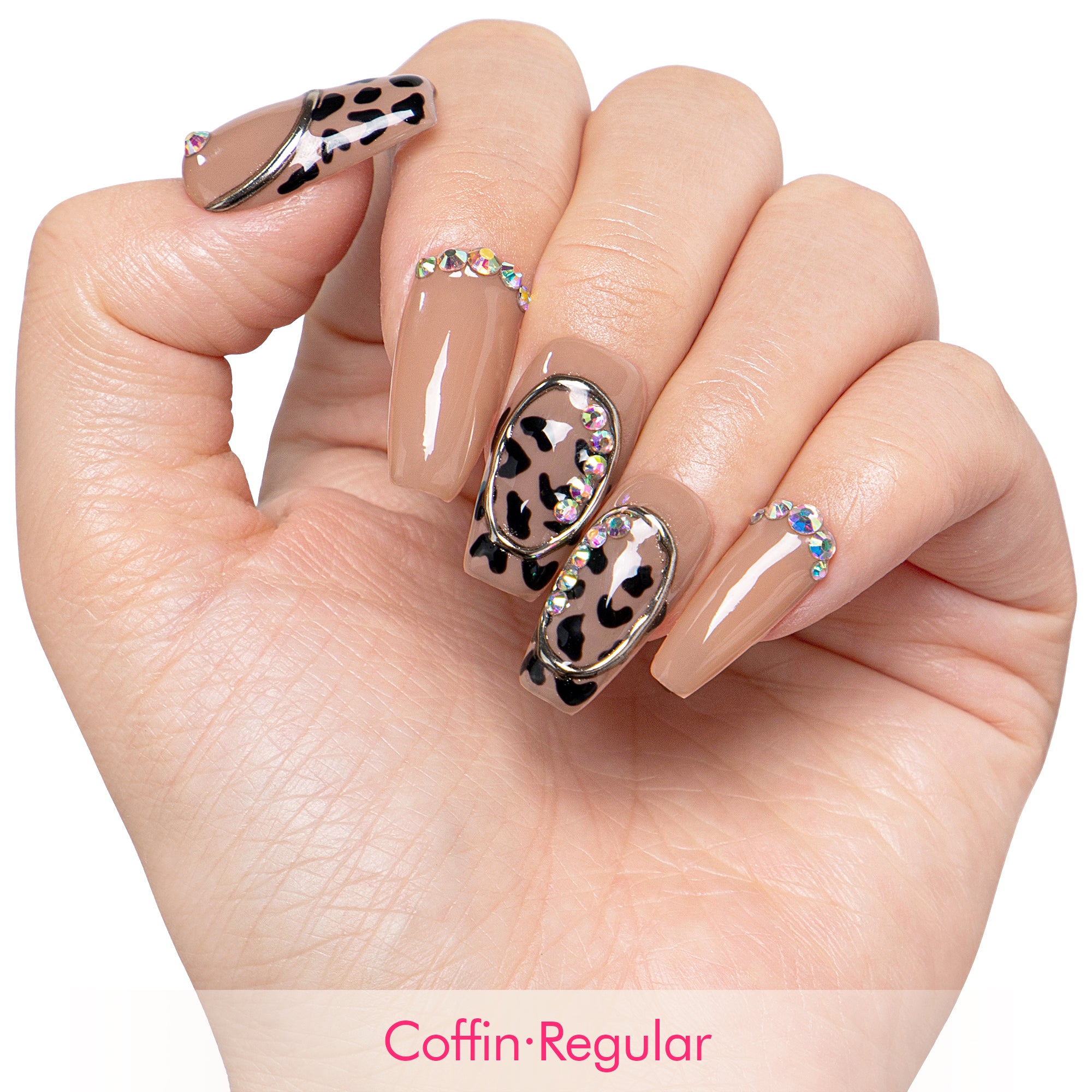 Bow Down Handmade Nails H641