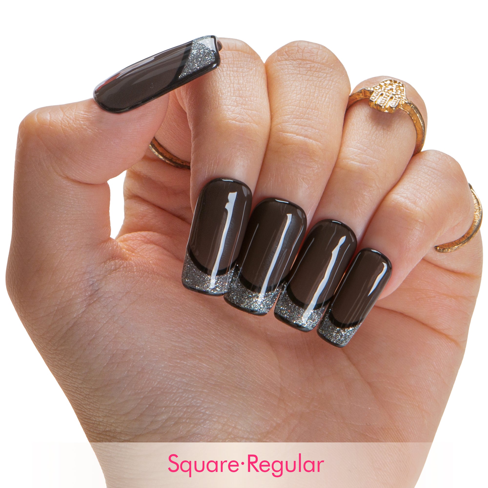 Obsidian Affair Handmade Nails H642