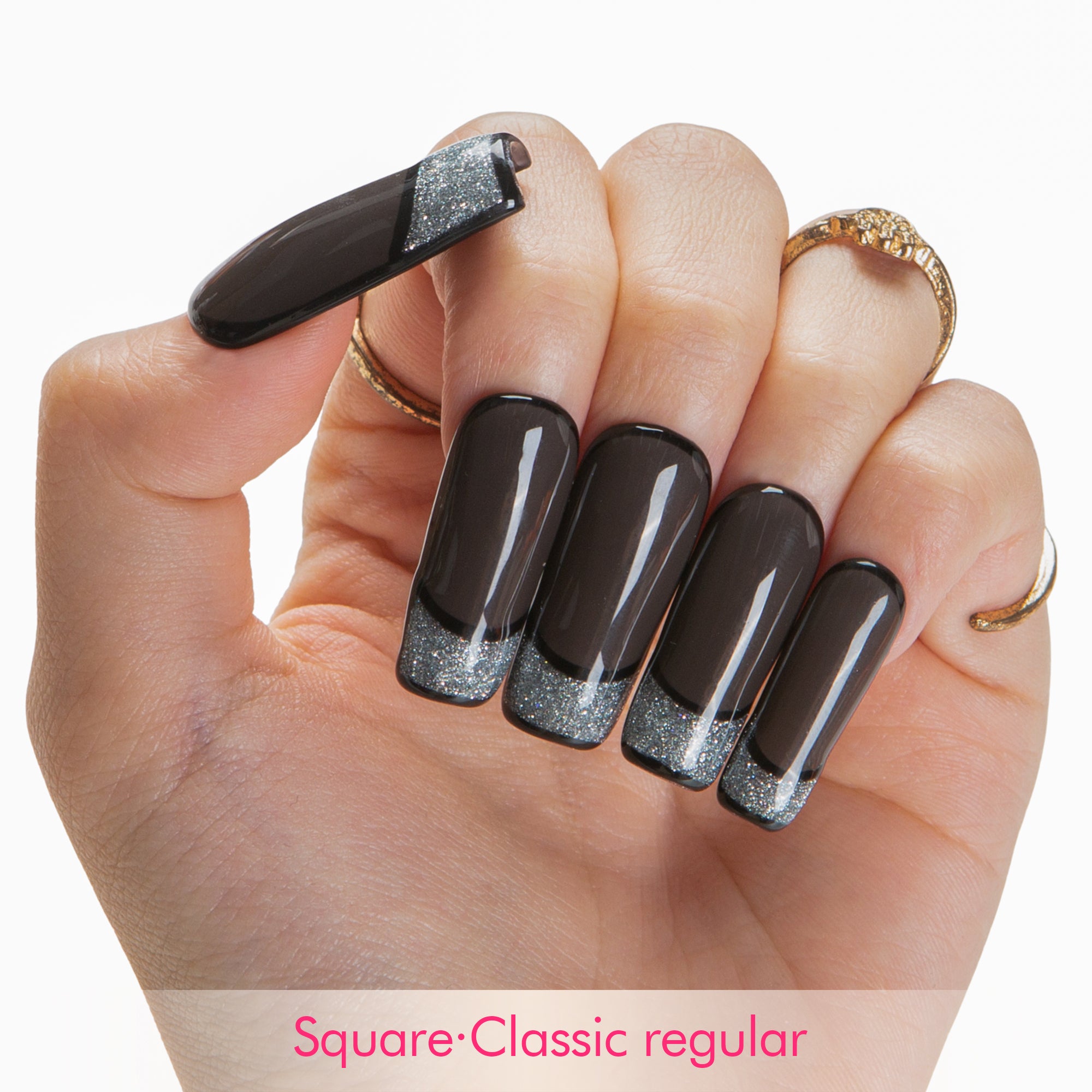 Obsidian Affair Handmade Nails H642