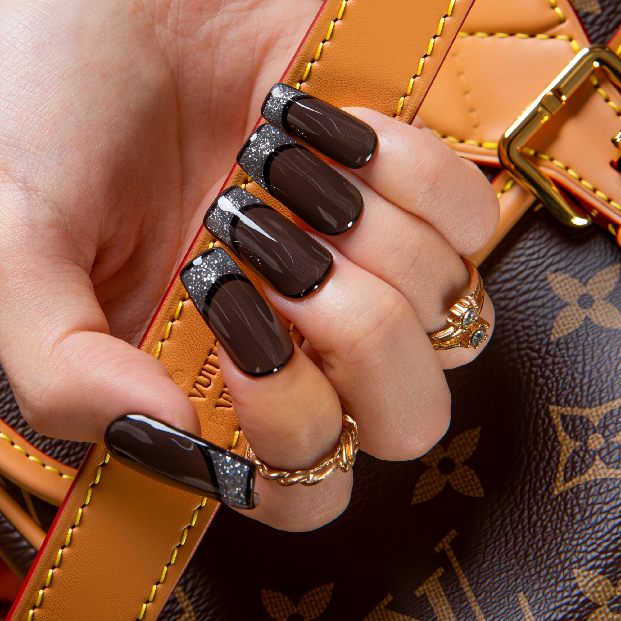 Obsidian Affair Handmade Nails H642
