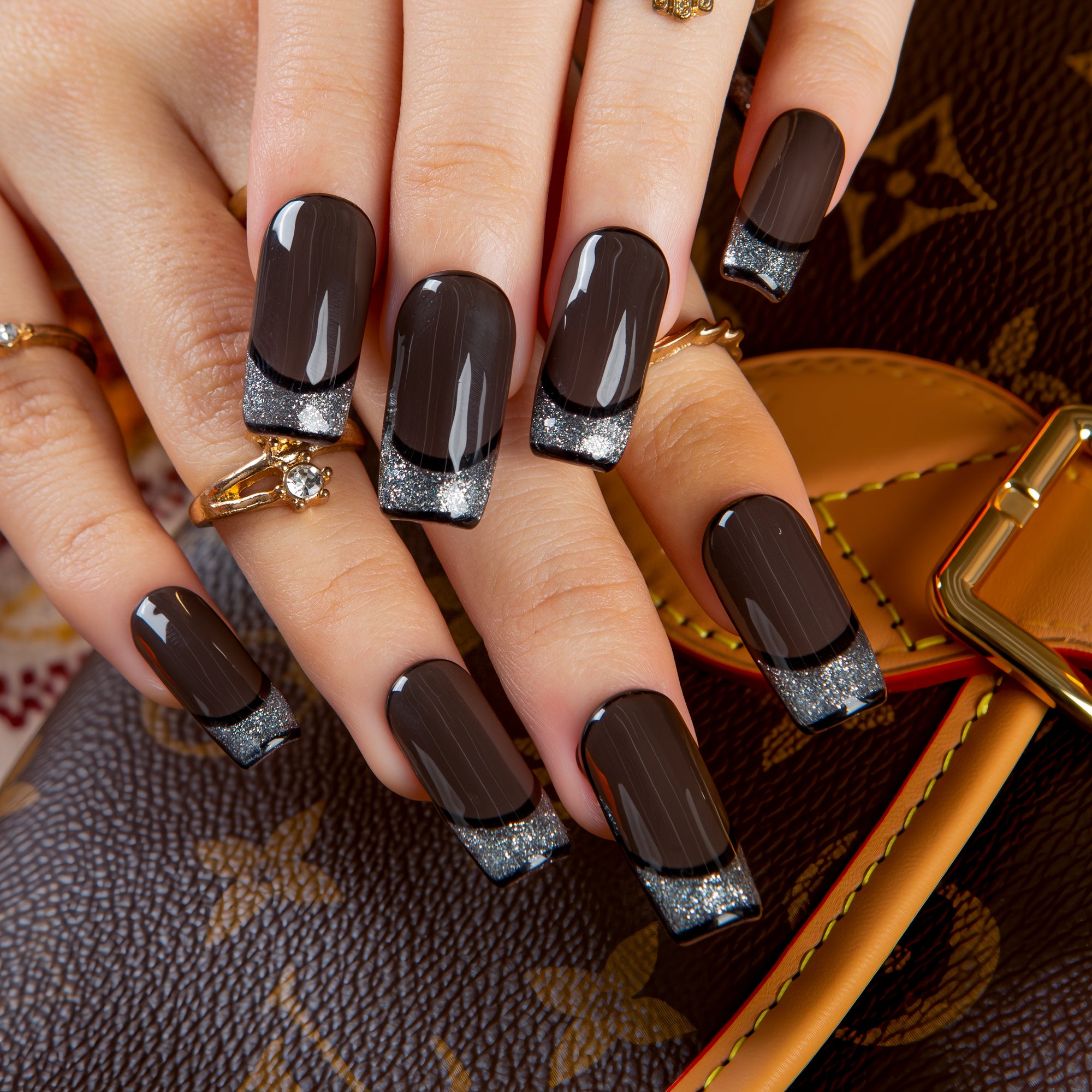 Obsidian Affair Handmade Nails H642