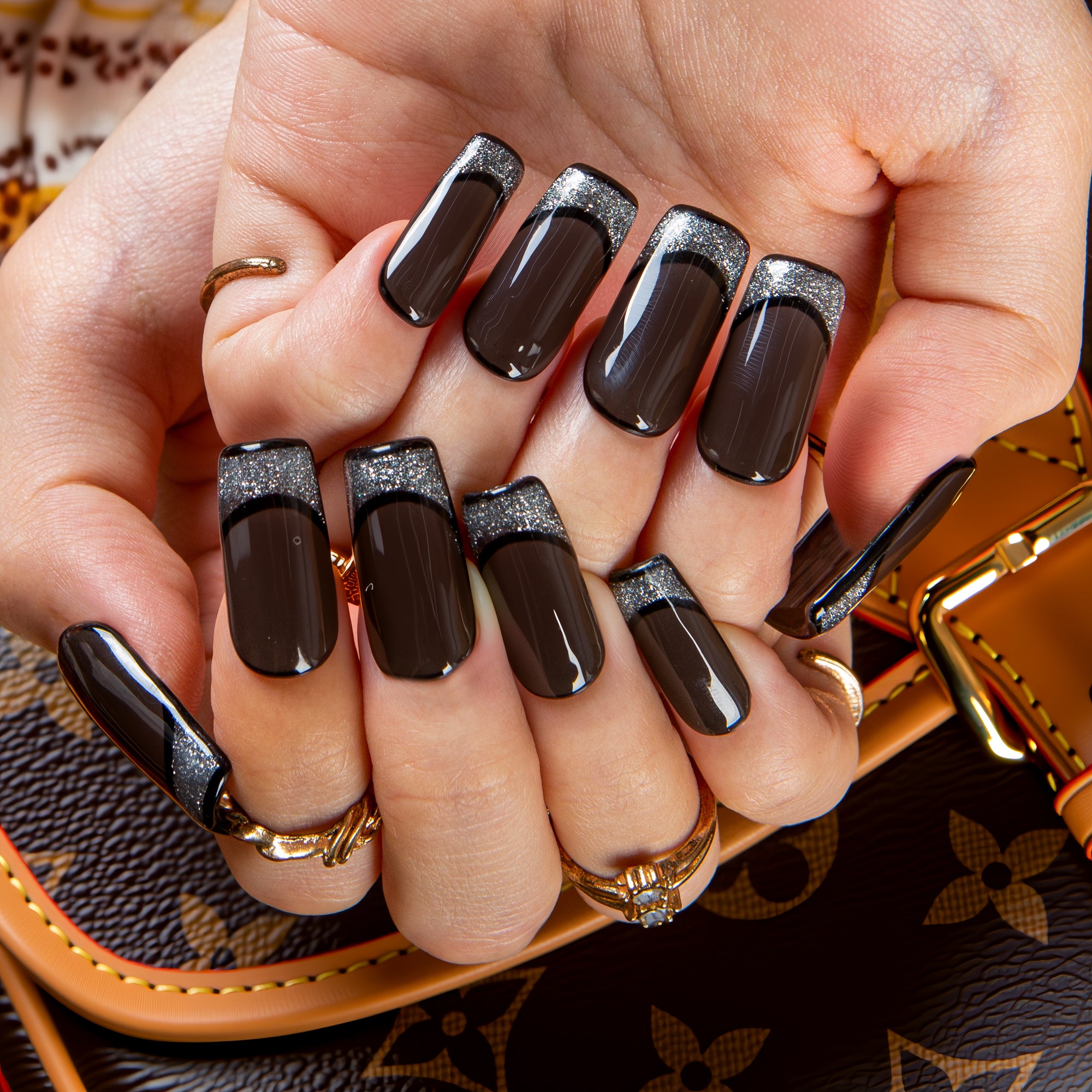 Obsidian Affair Handmade Nails H642