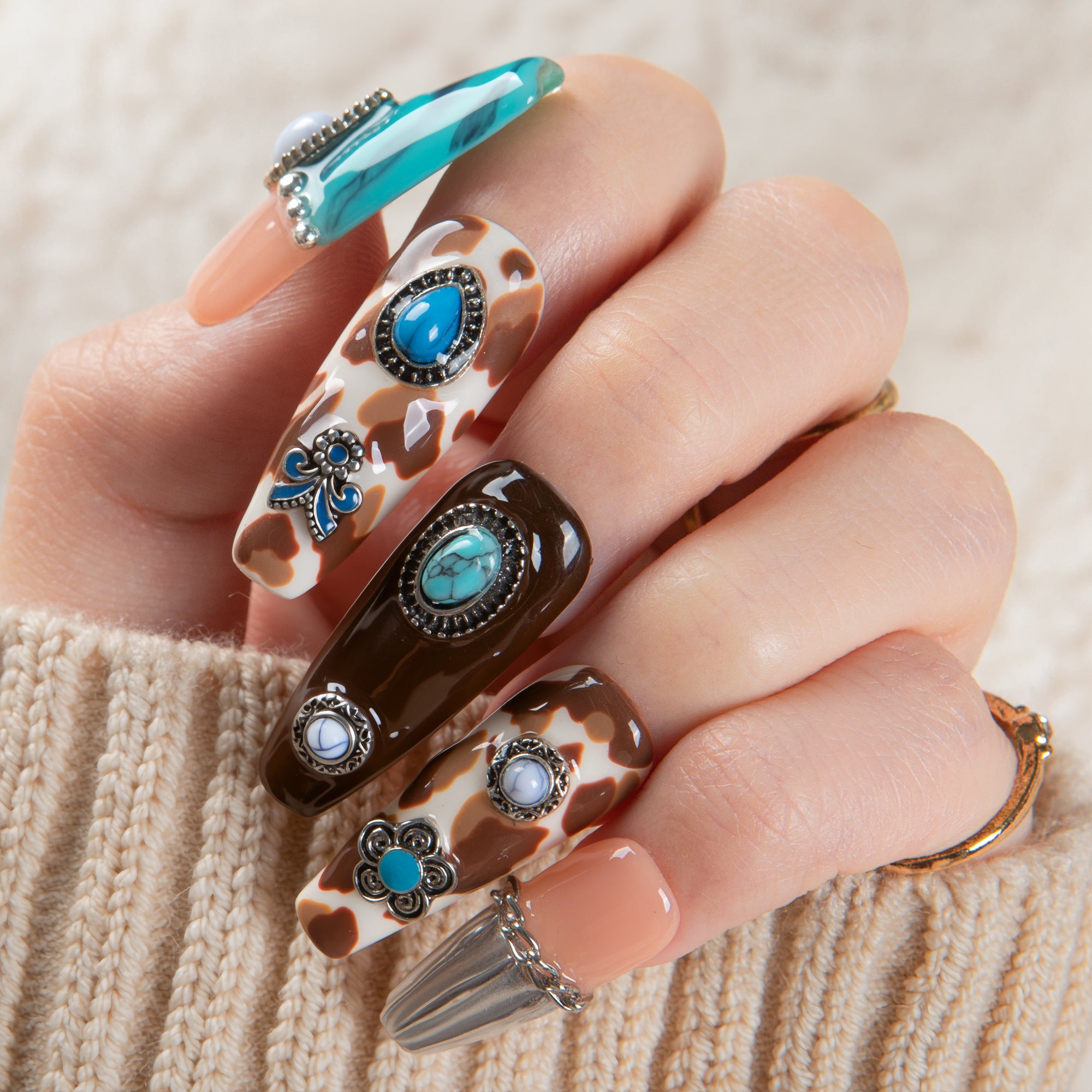 Cowgirl's Dream Handmade Nails H644
