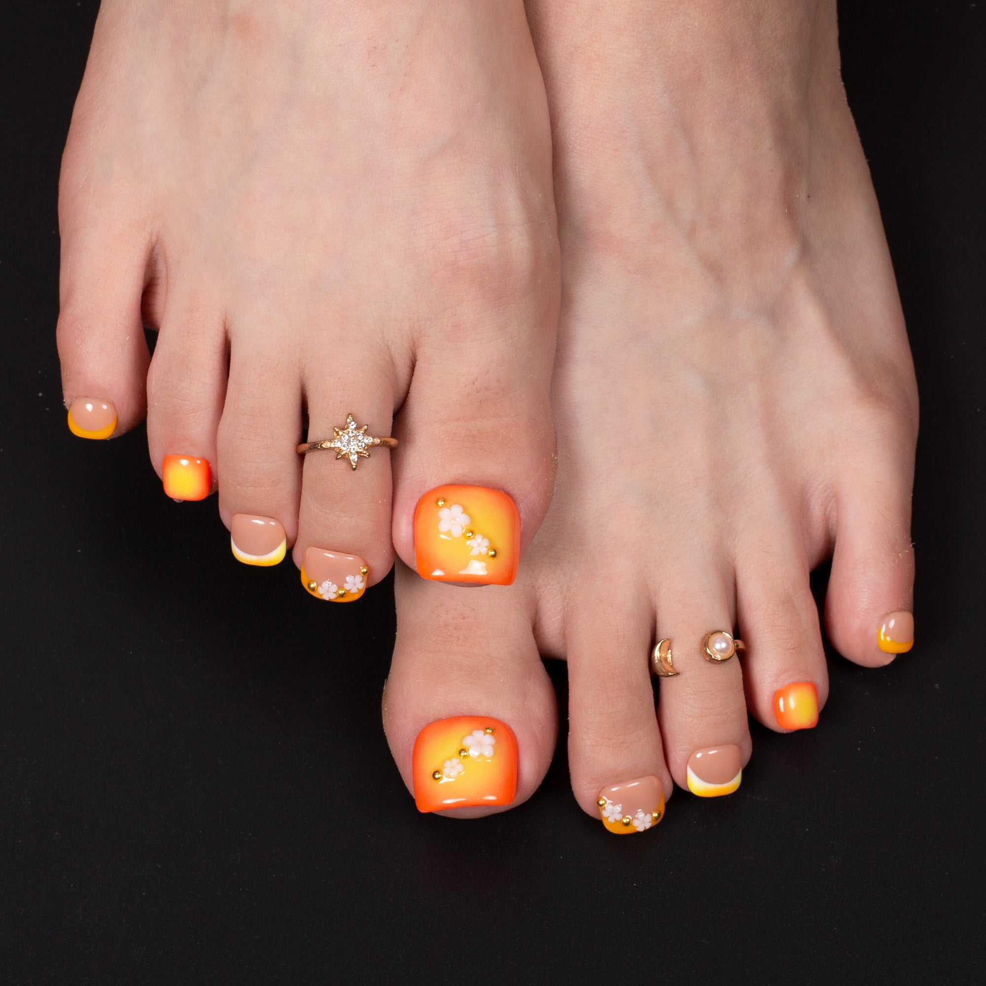 Burn baby, Burn T645 Toe Nails - 20Pcs Free Size