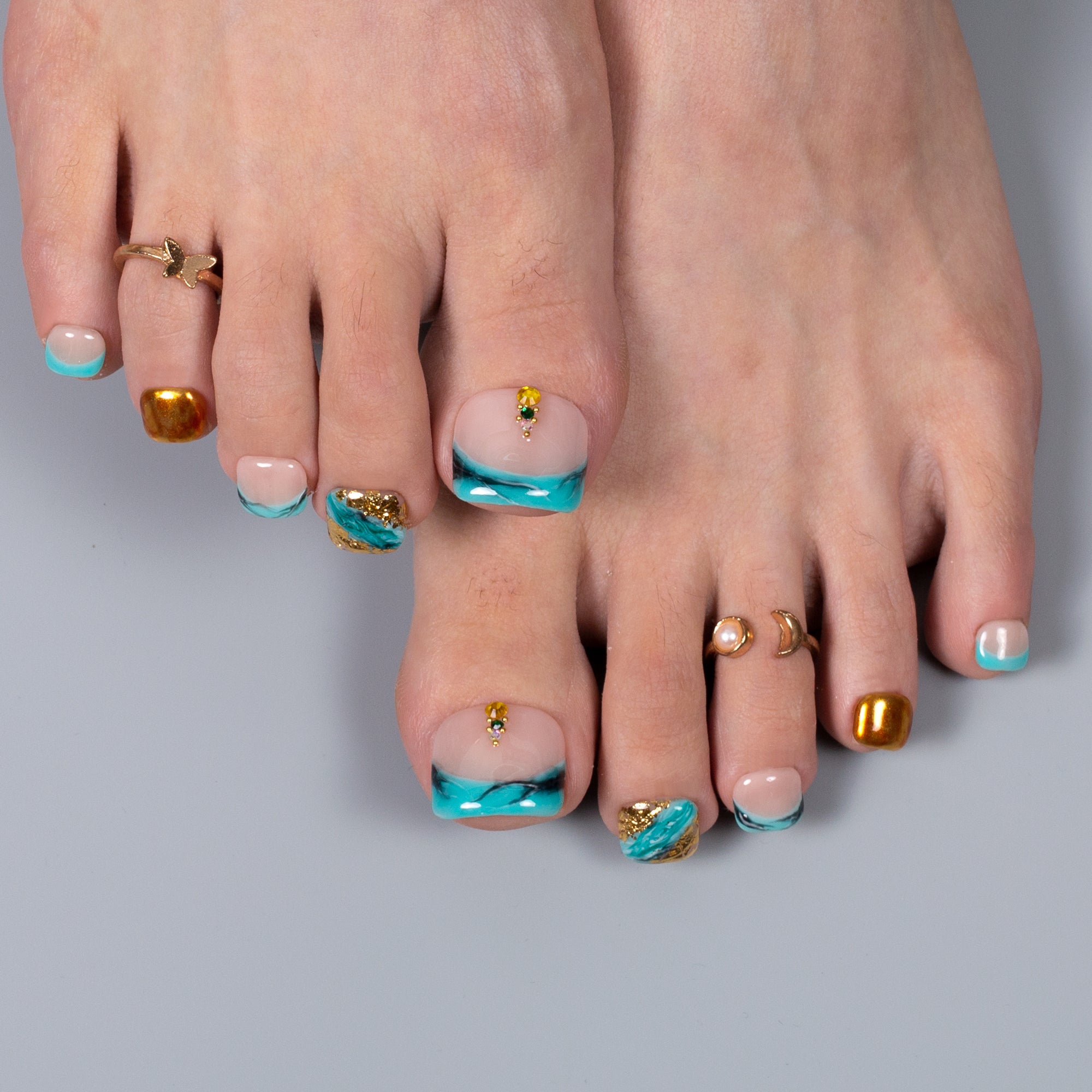 Shadow Play T649 Toe Nails - 20Pcs Free Size