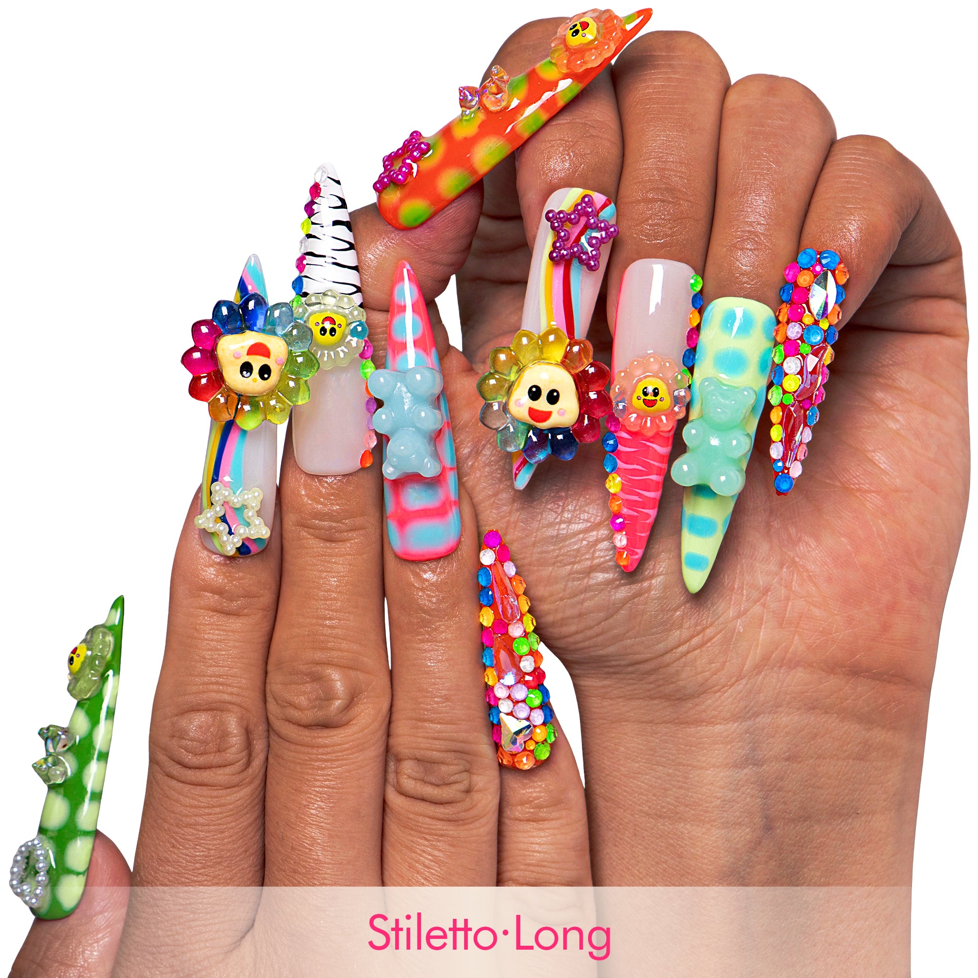Lovkashi Flower Handmade Nails H65