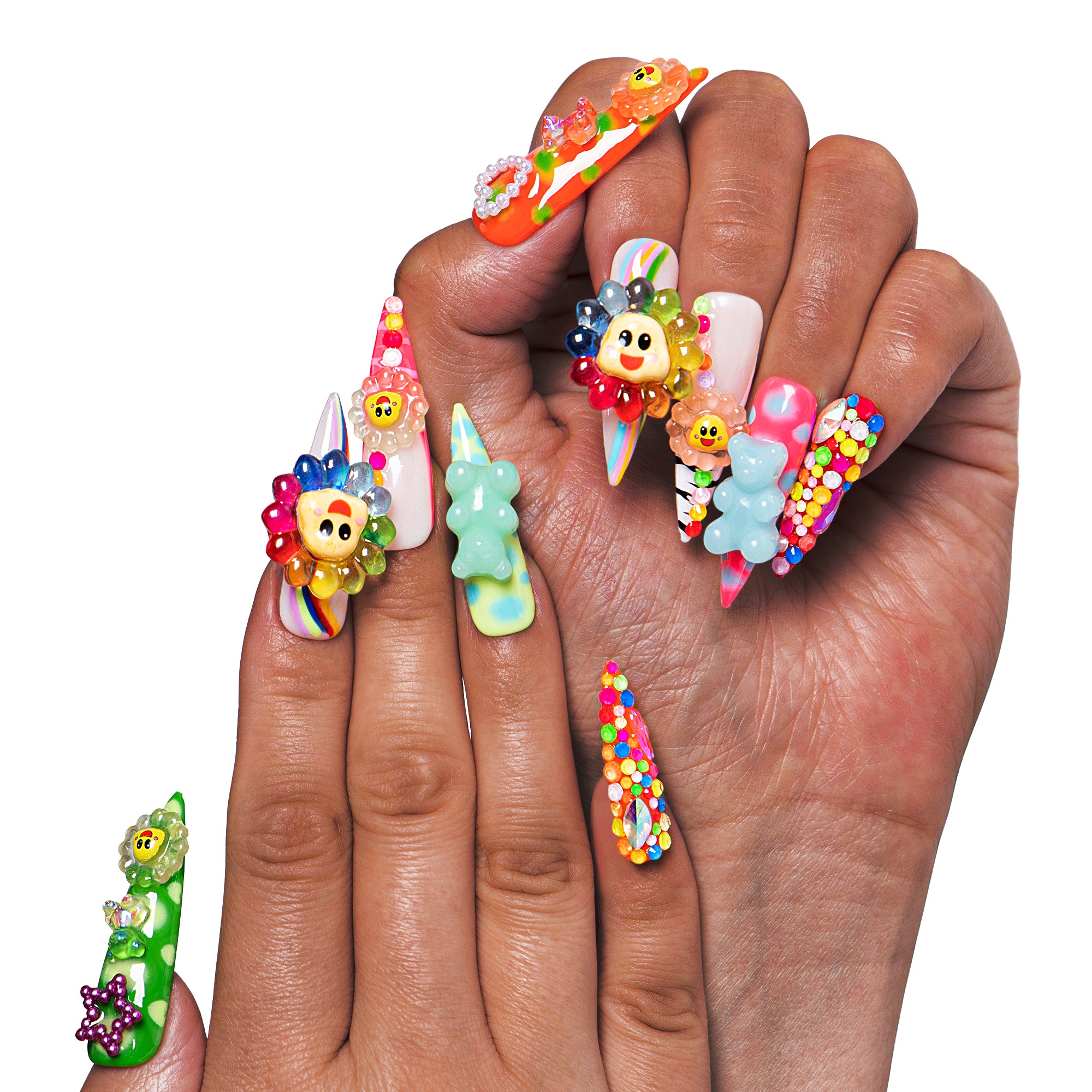Lovkashi Flower Handmade Nails H65