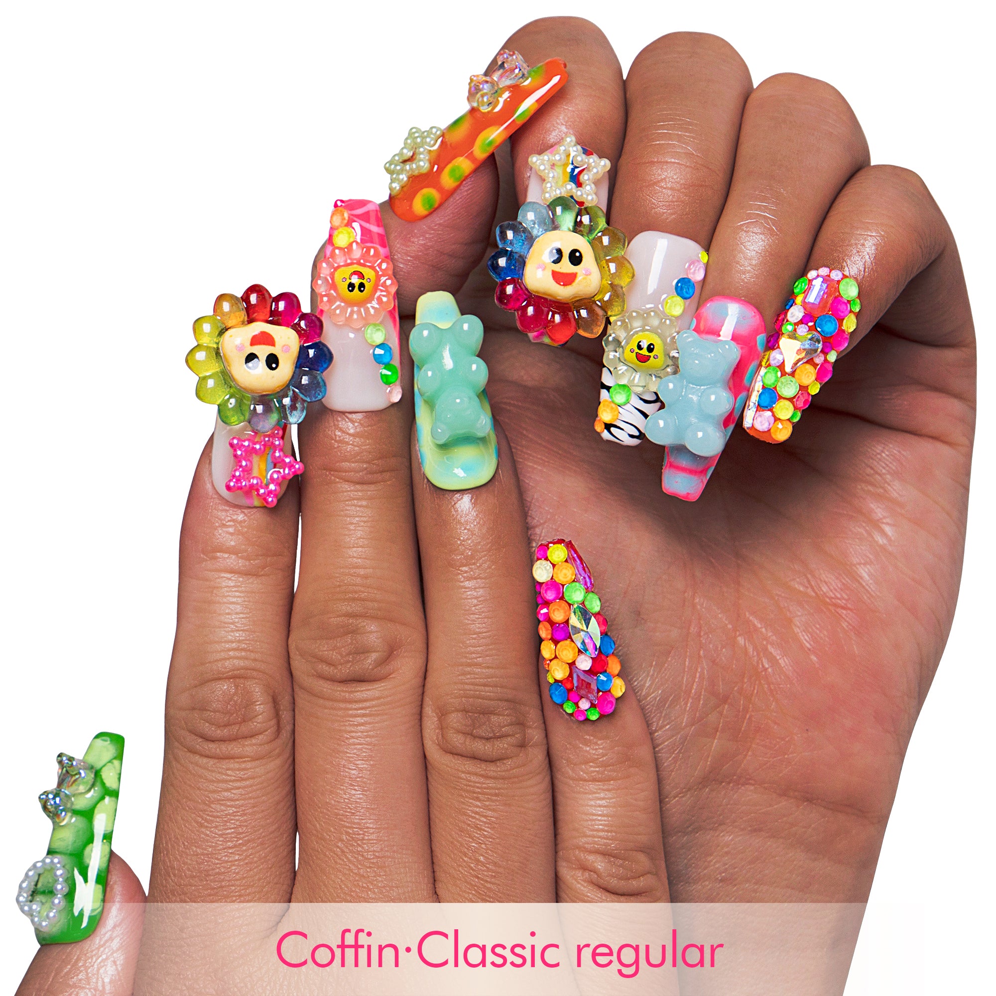 Lovkashi Flower Handmade Nails H65