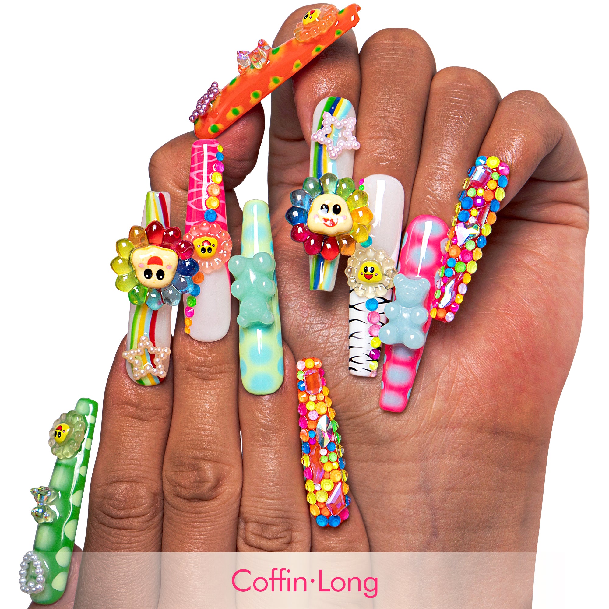 Lovkashi Flower Handmade Nails H65