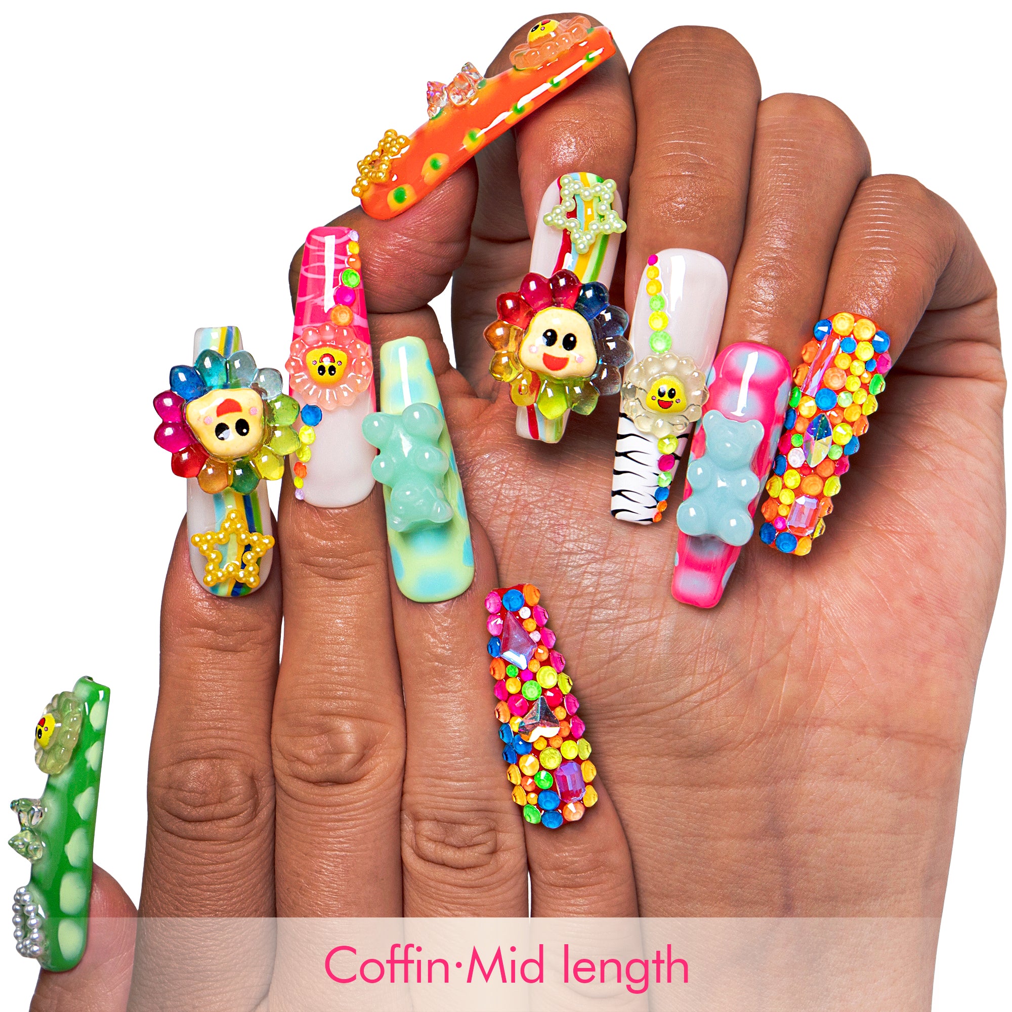 Lovkashi Flower Handmade Nails H65