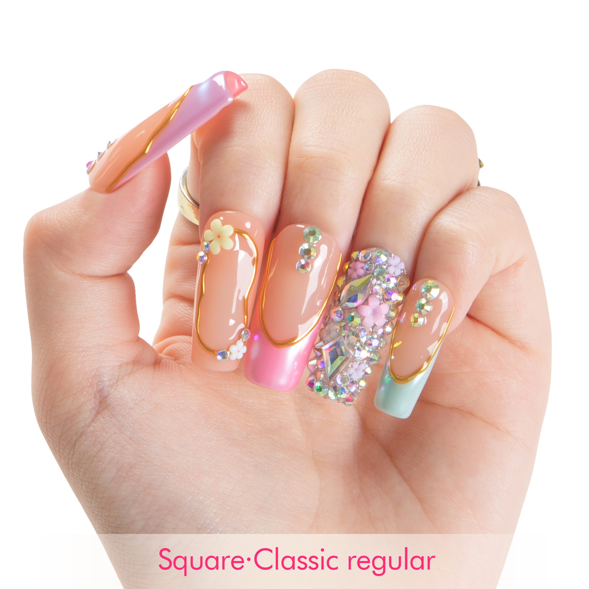 Pastel Fantasy Handmade Nails H652