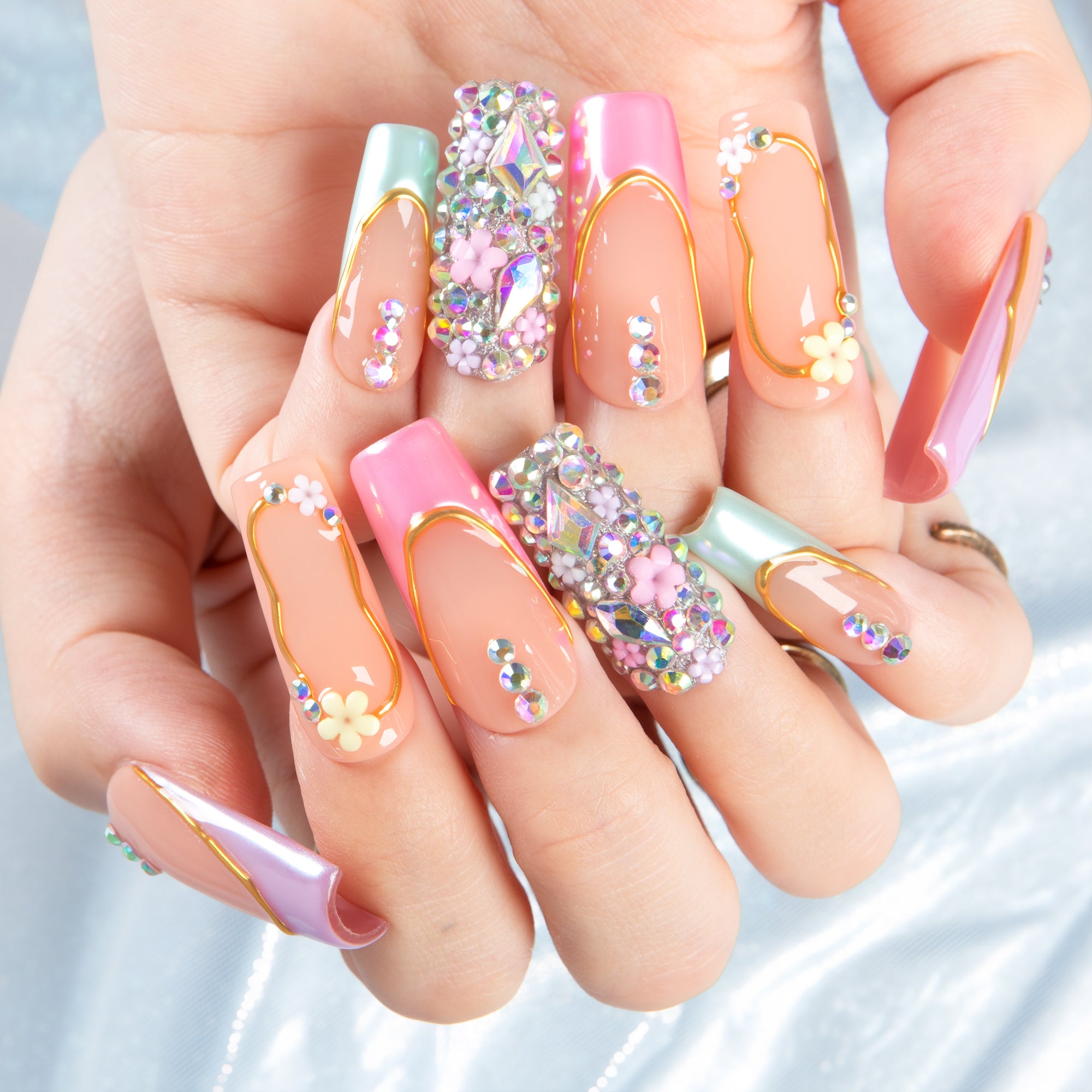 Pastel Fantasy Handmade Nails H652