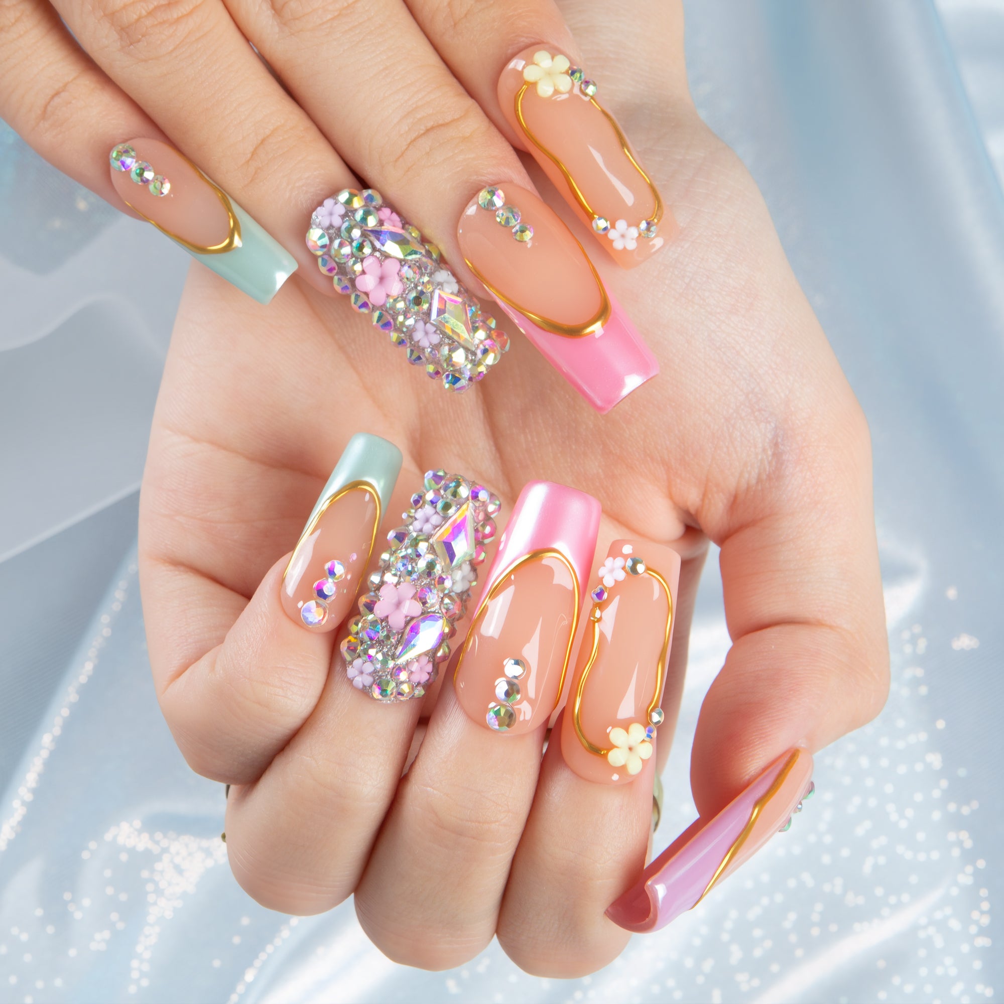 Pastel Fantasy Handmade Nails H652