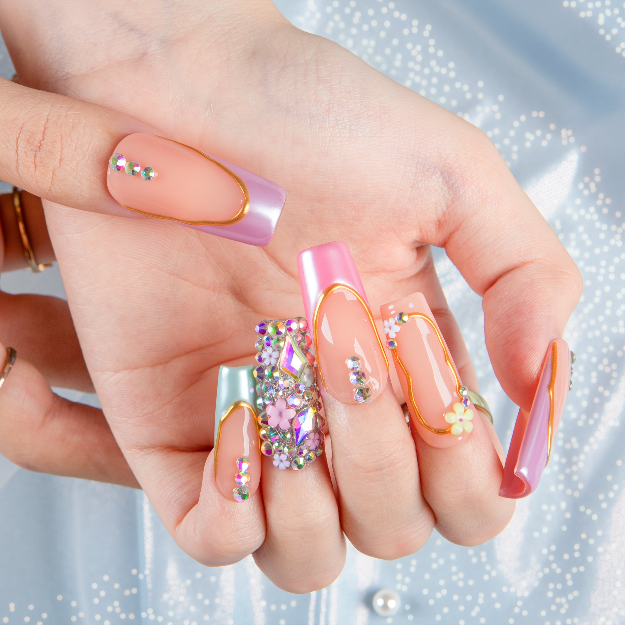 Pastel Fantasy Handmade Nails H652