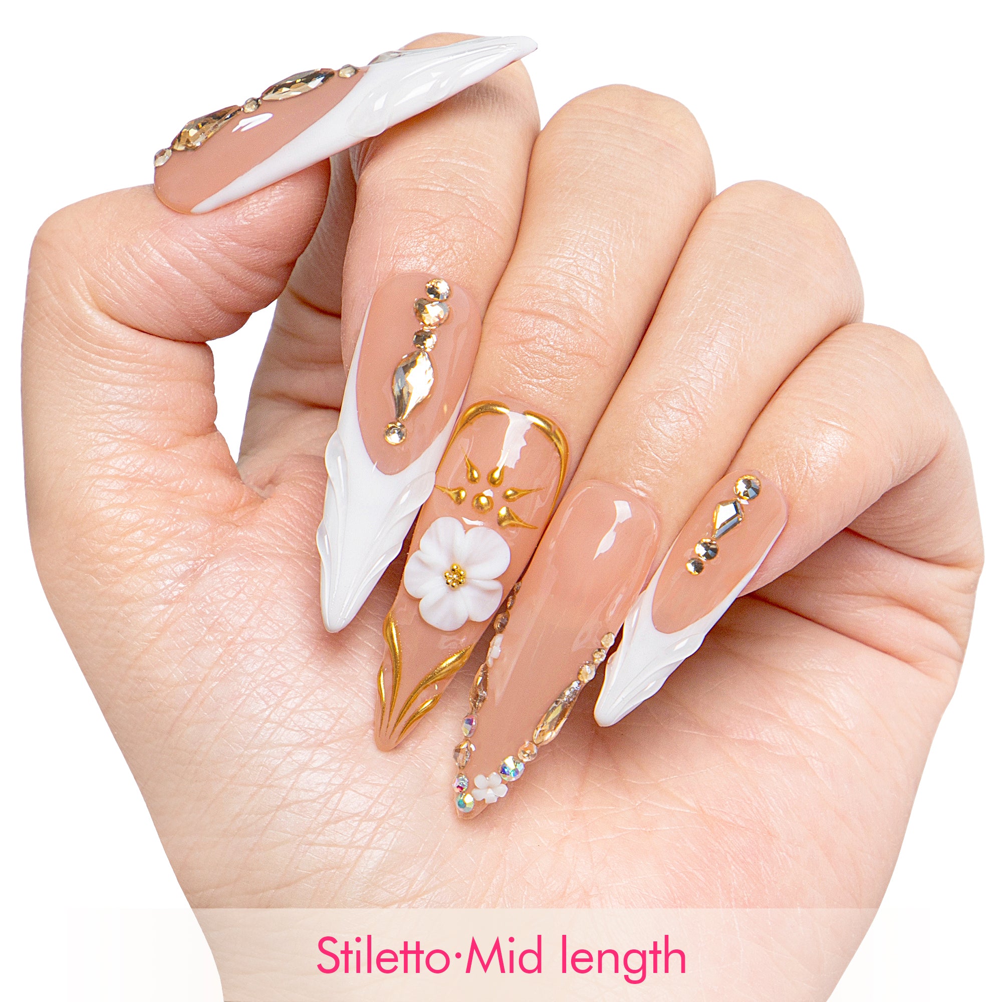 Elegant Love Handmade Nails H653