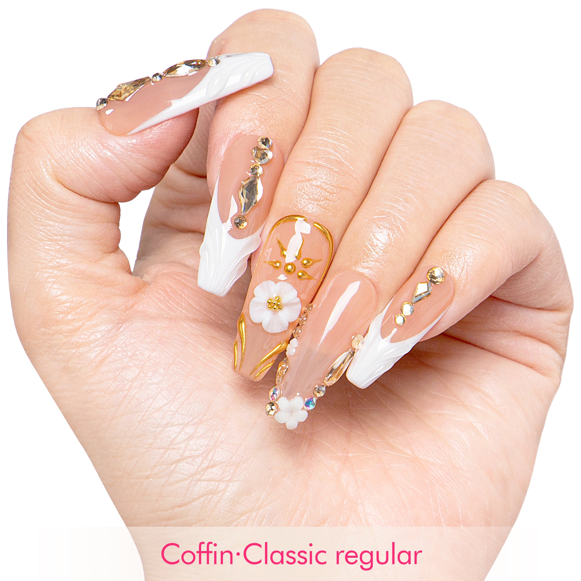 Elegant Love Handmade Nails H653
