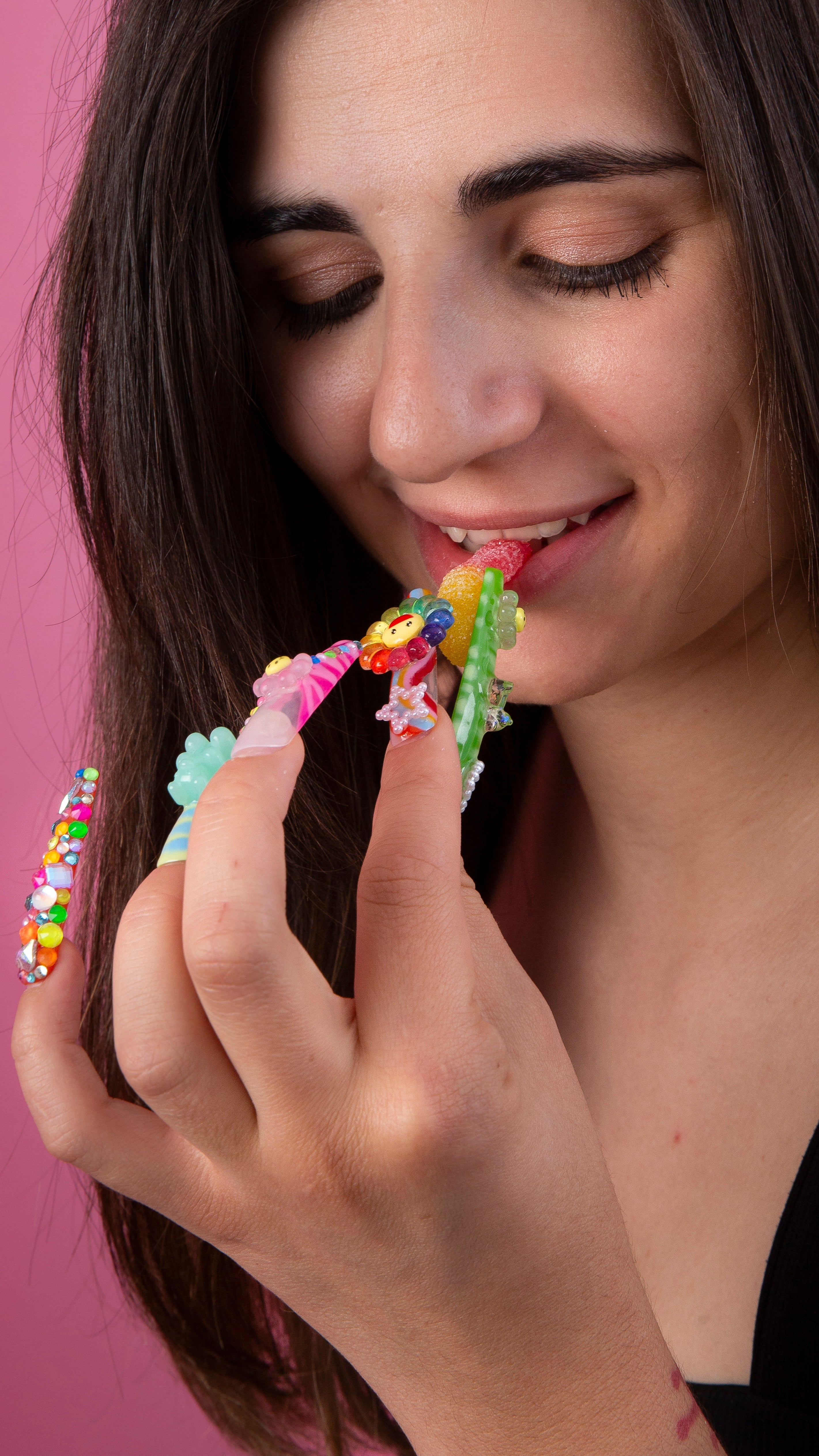 lovkashi flower press on nails