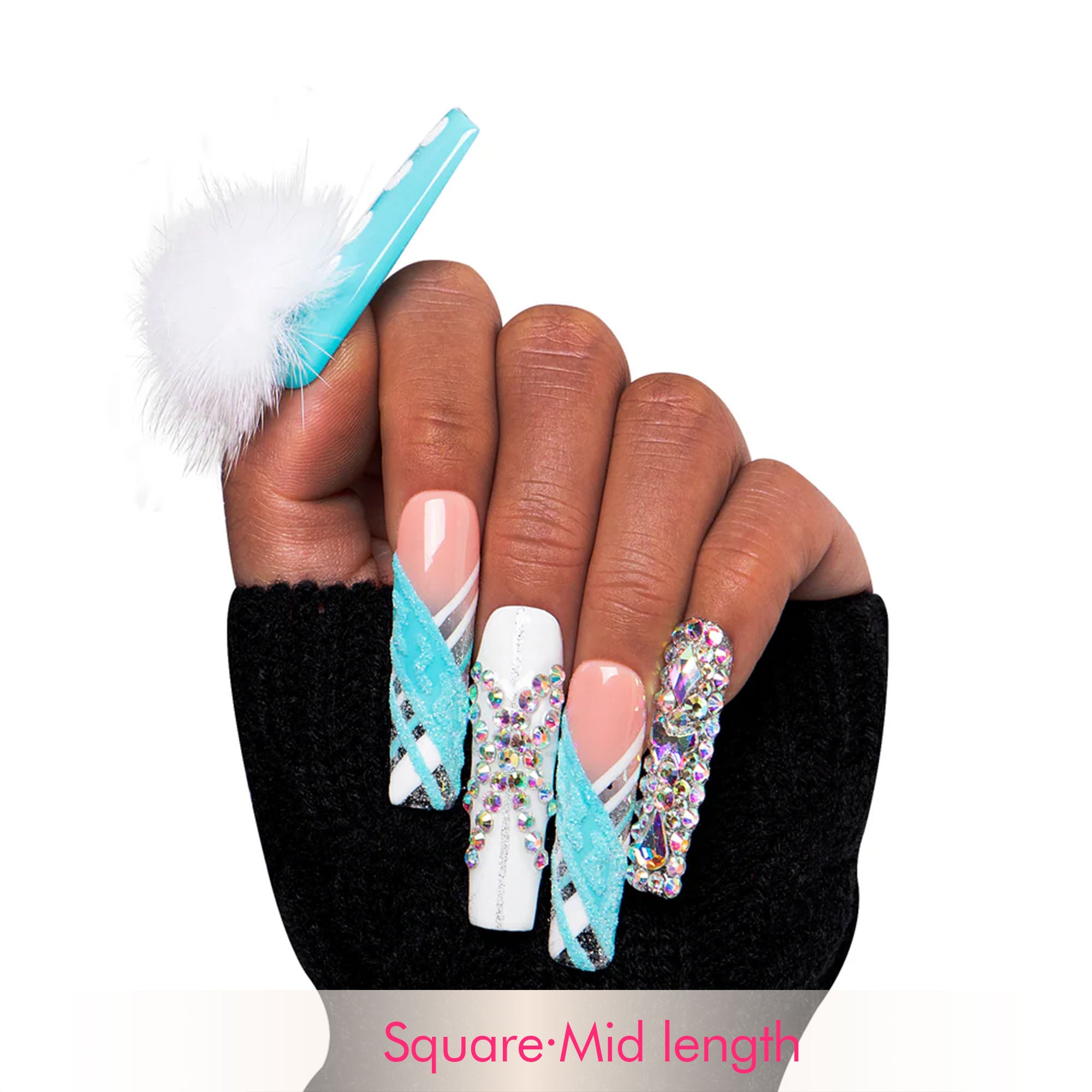 Blue Lagoon Handmade Nails H66