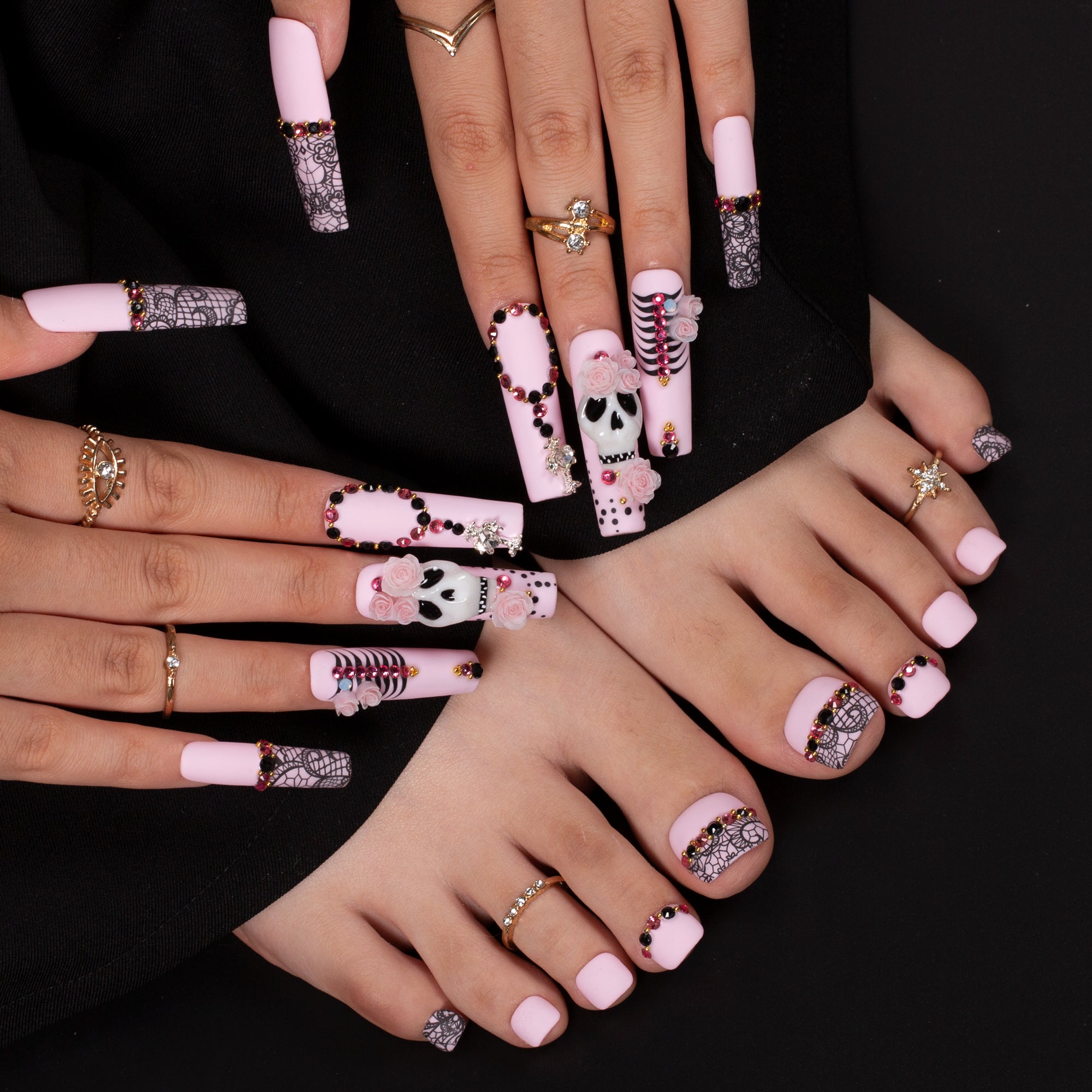 Fatal Allure Combo Set Handmade Nails H660+T660