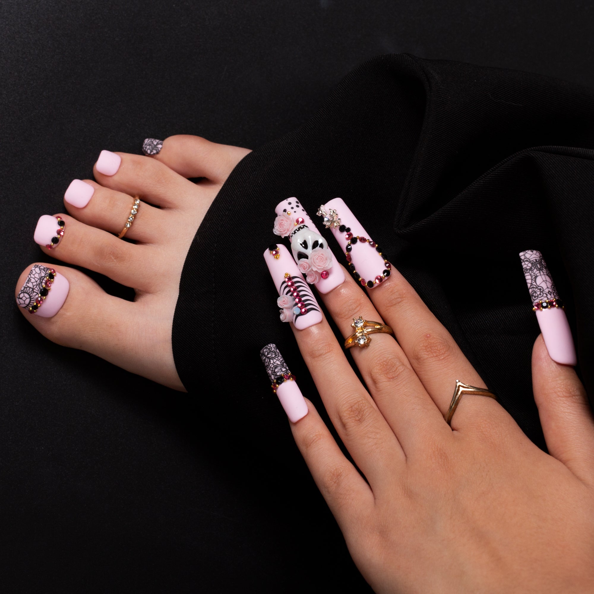Fatal Allure Combo Set Handmade Nails H660+T660