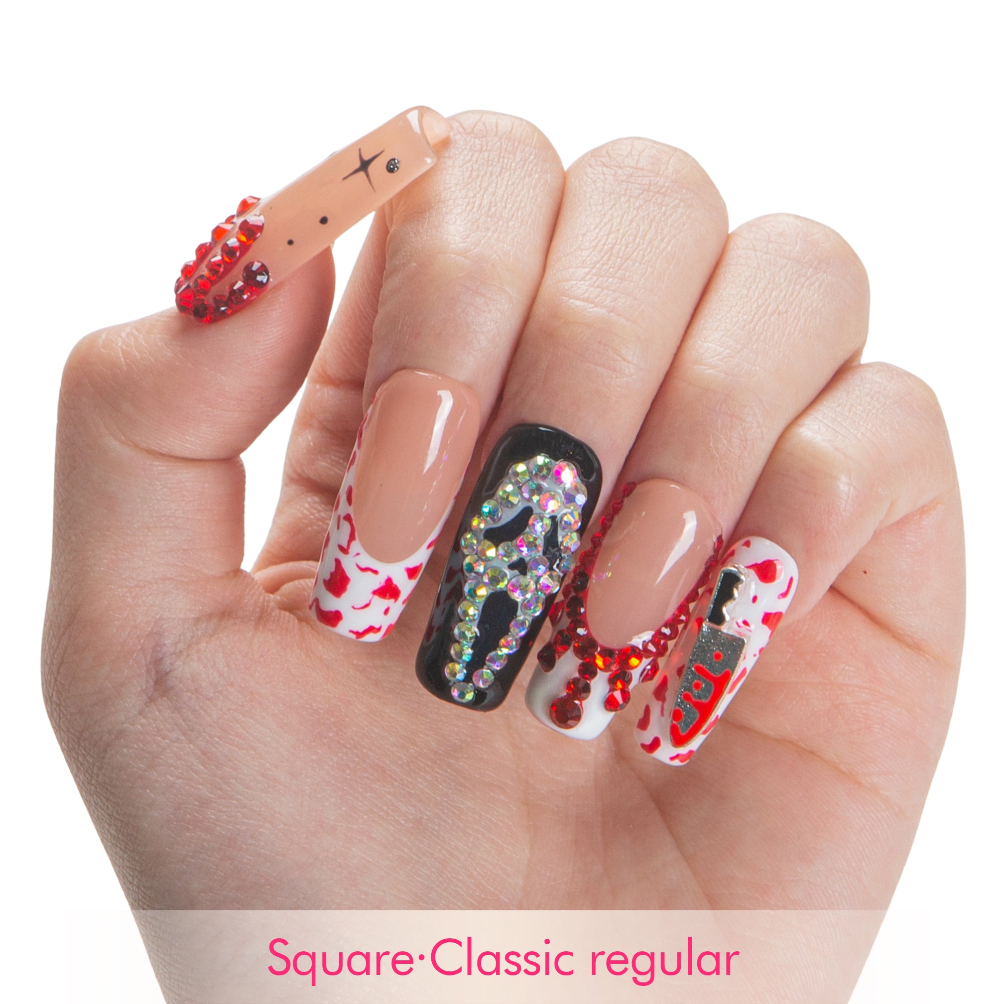 Scream Night Handmade Nails H662