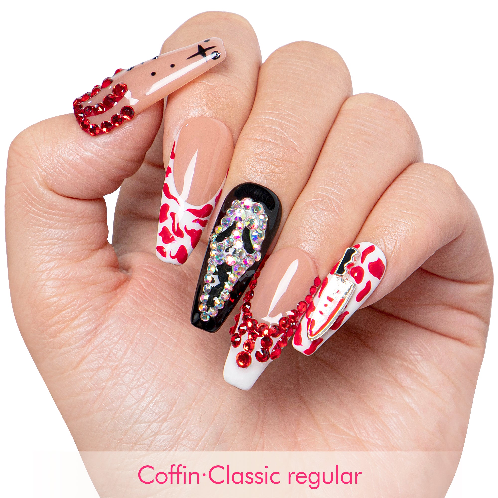 Scream Night Handmade Nails H662