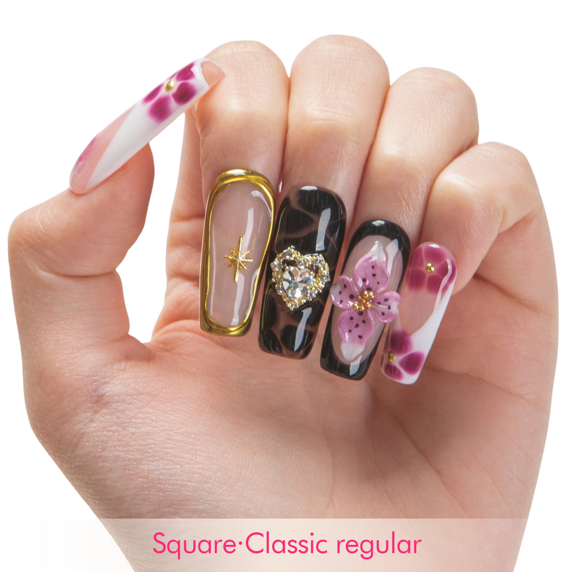 Bordeaux Kiss Handmade Nails H665