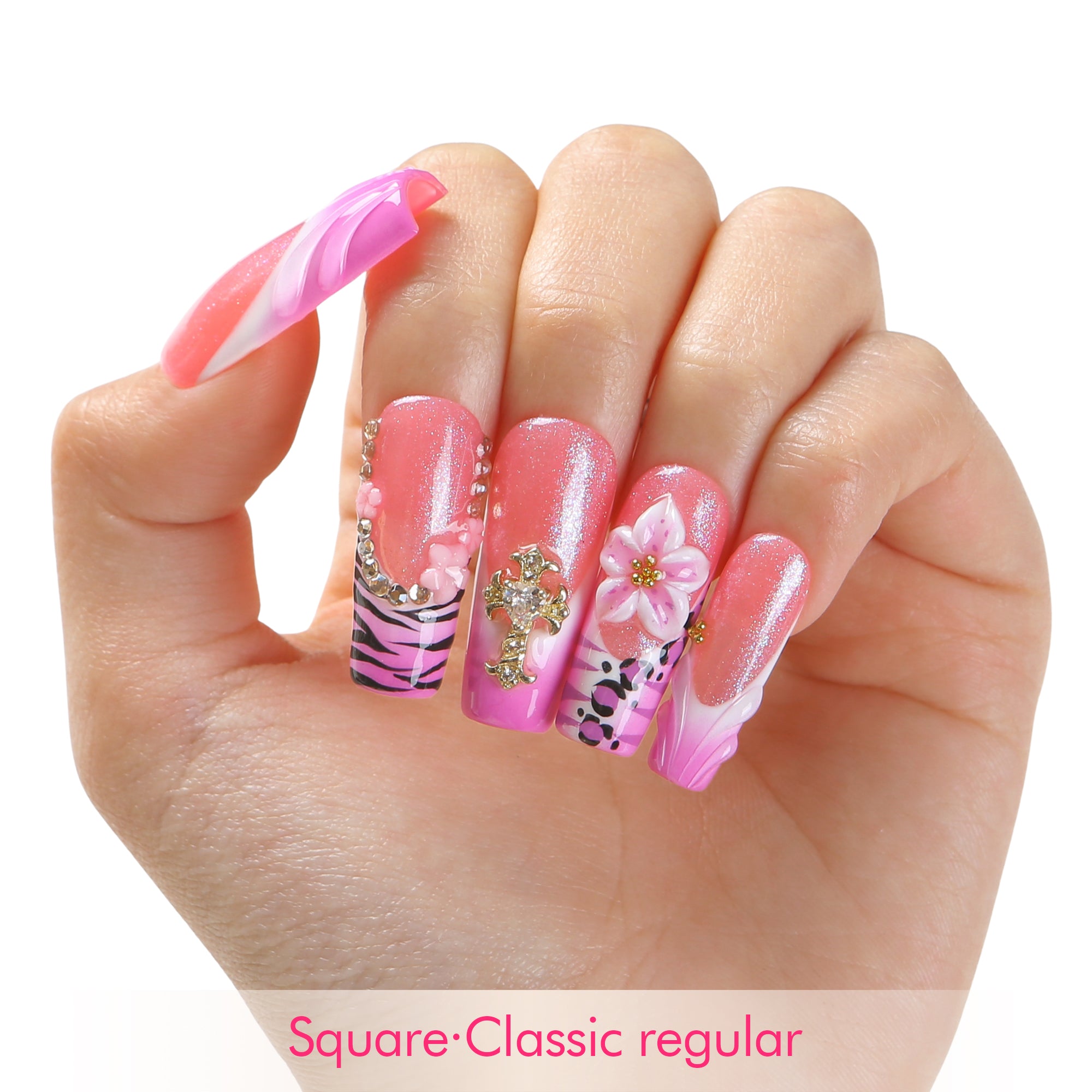 Hot Bloom Handmade Nails H670