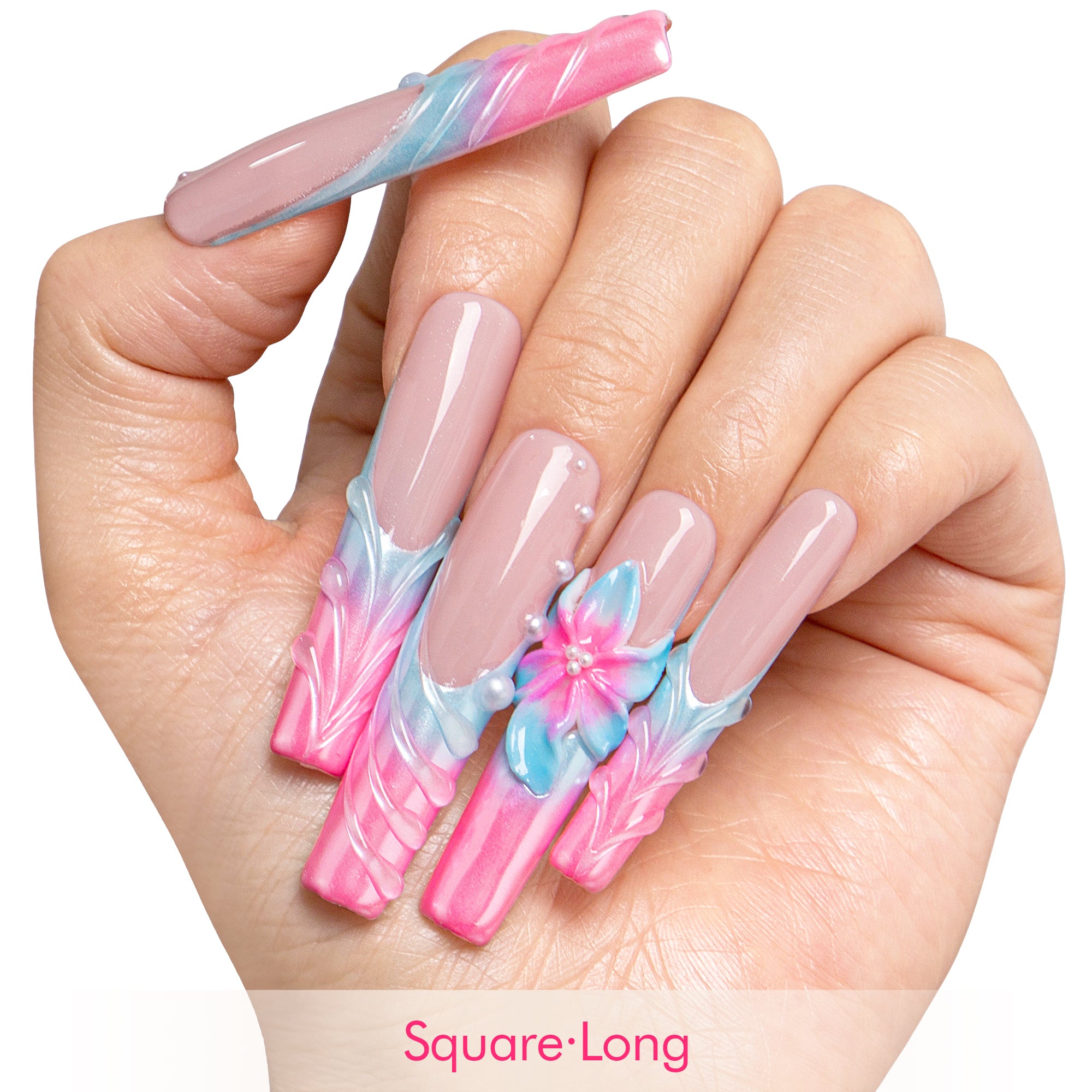 Dreamy Ocean Handmade Nails H671