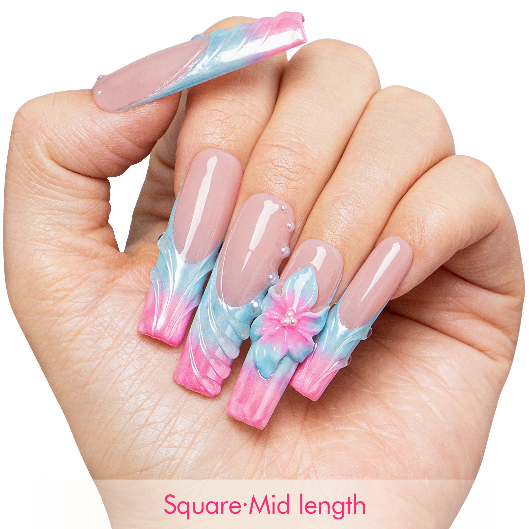 Dreamy Ocean Handmade Nails H671