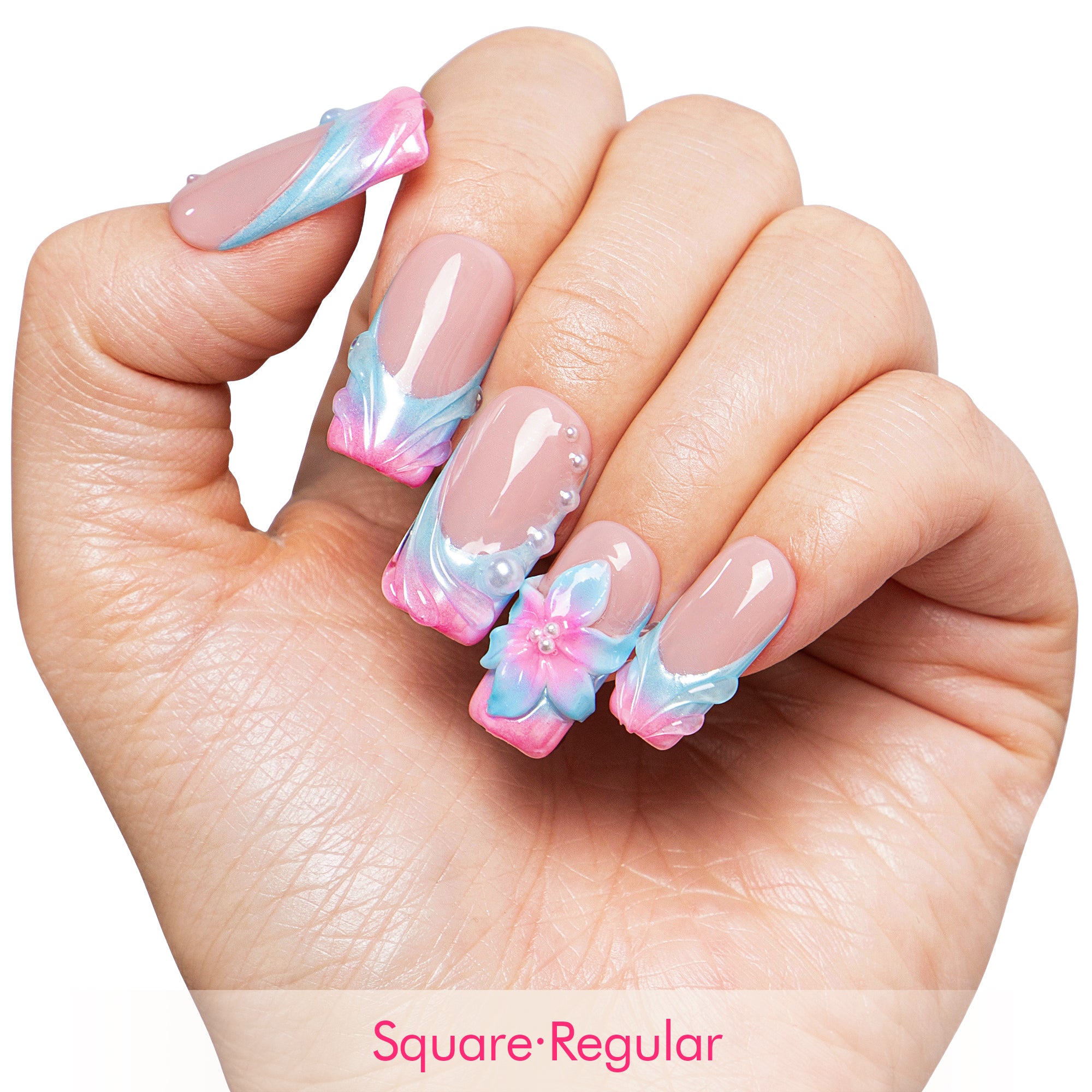 Dreamy Ocean Handmade Nails H671