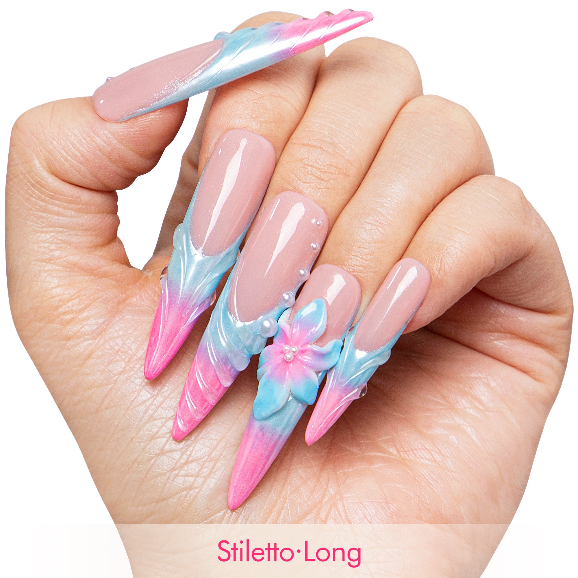 Dreamy Ocean Handmade Nails H671