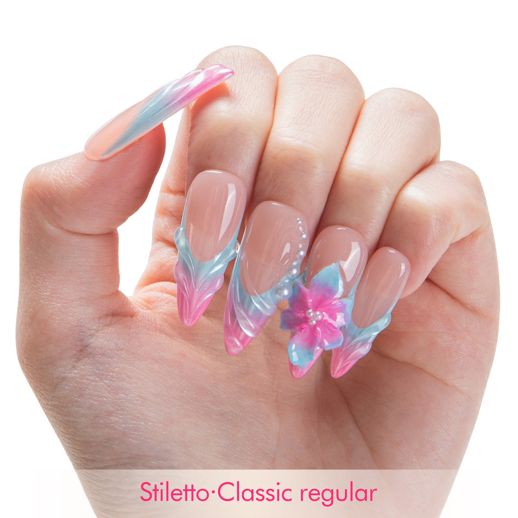Dreamy Ocean Handmade Nails H671