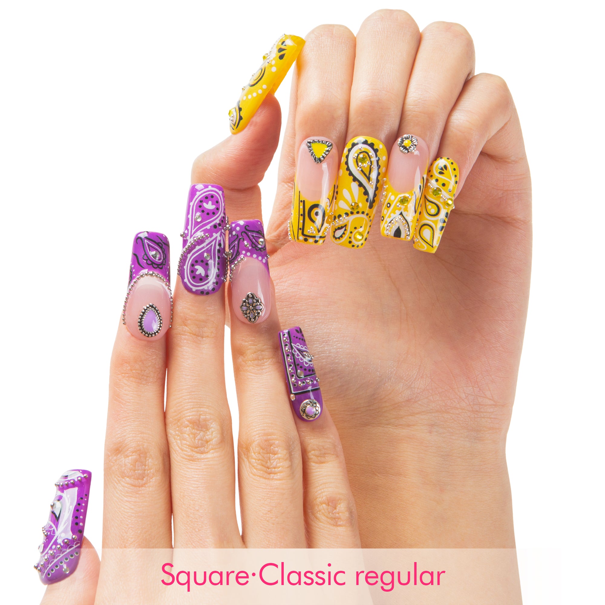 Paisley Rhapsody Handmade Nails H673