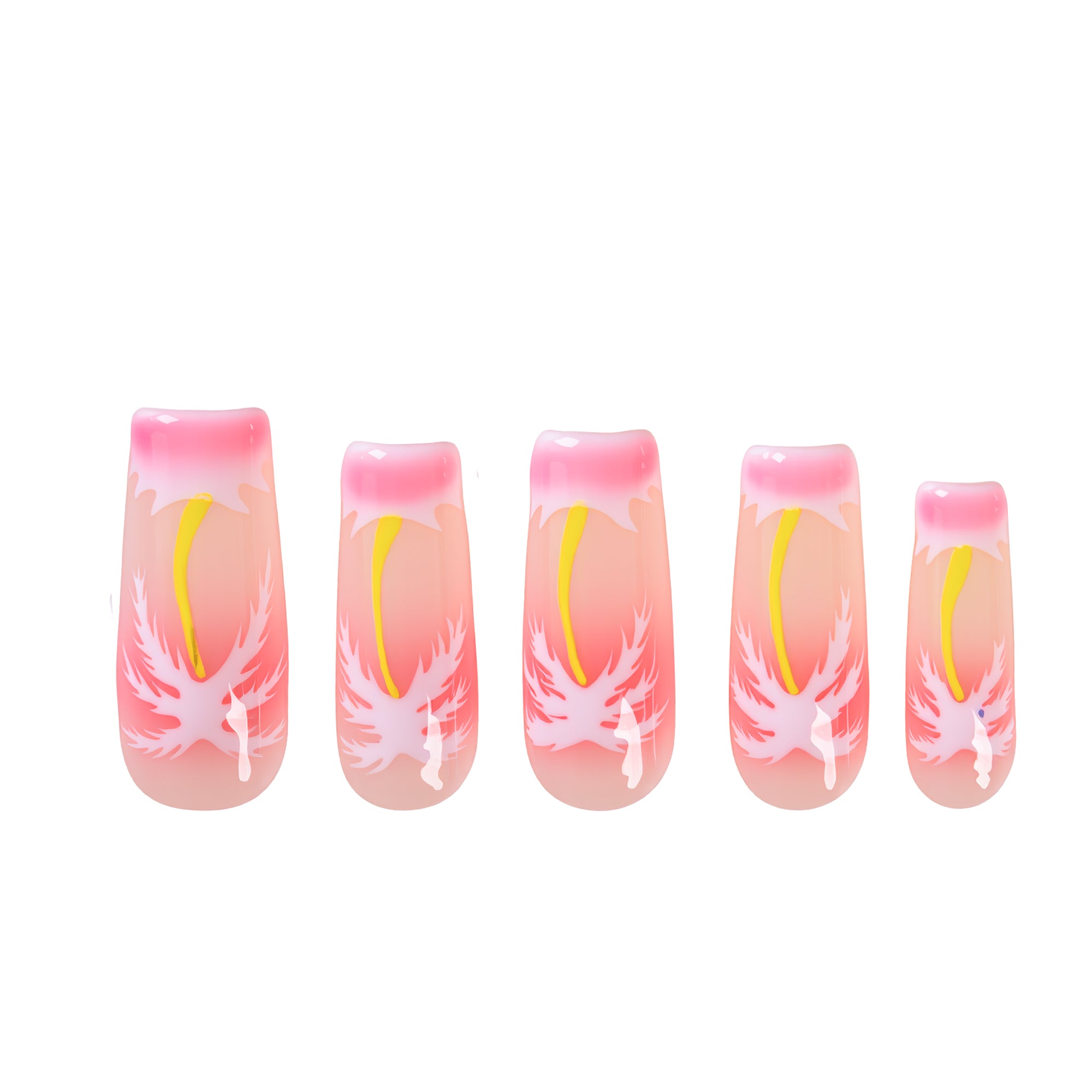 Bubble Pop Electric Handmade Nails GLOW IN THE DARK H625