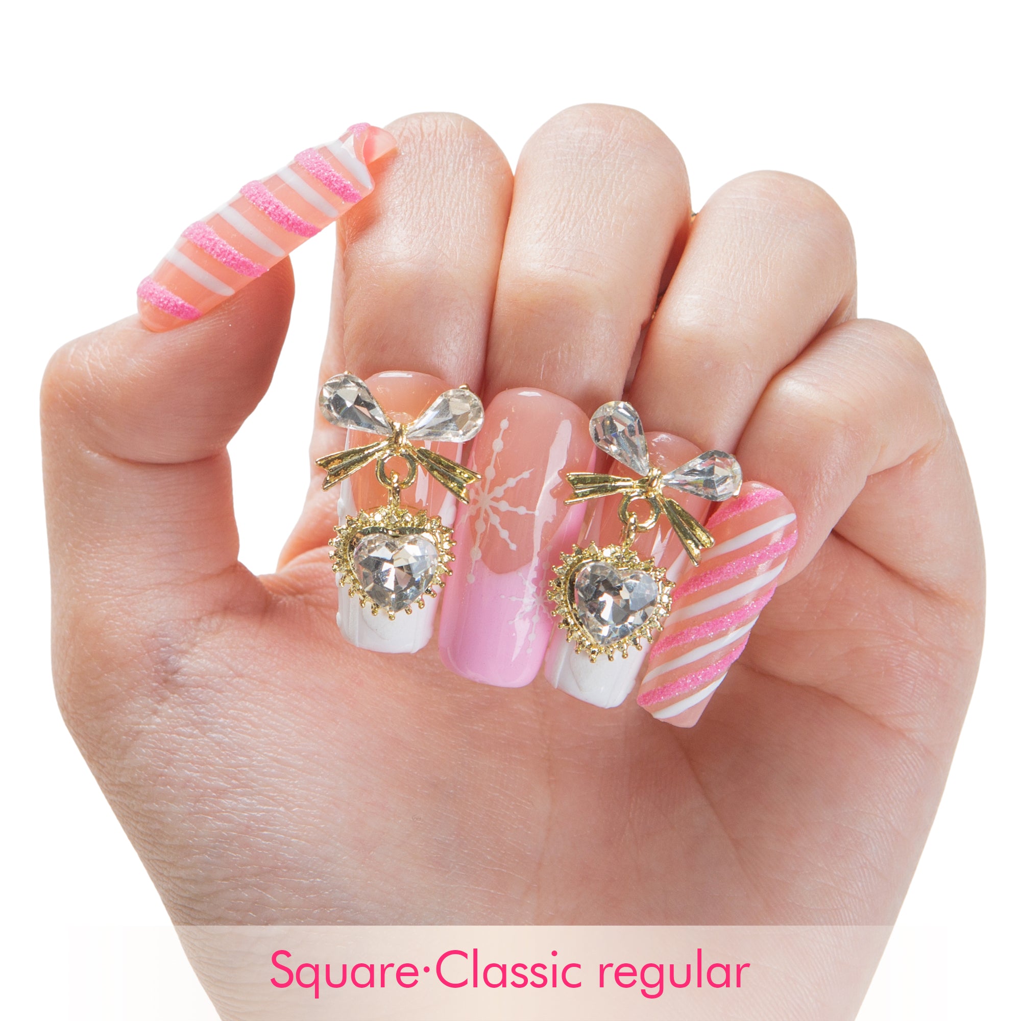 Pink Frost Handmade Nails H676
