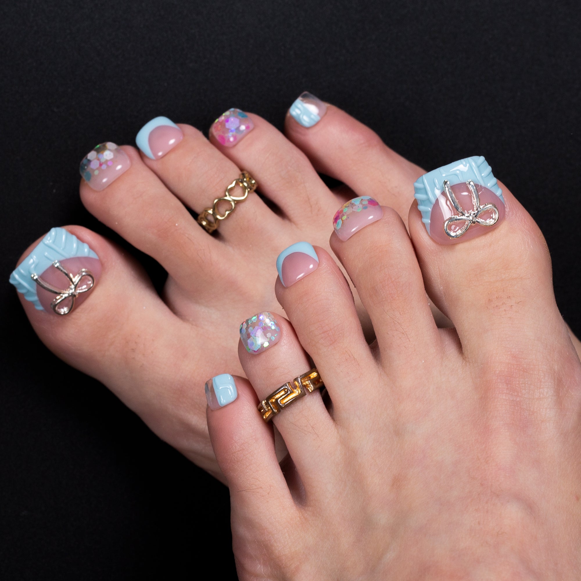 Winter Cozy T677 Toe Nails - 20Pcs Free Size