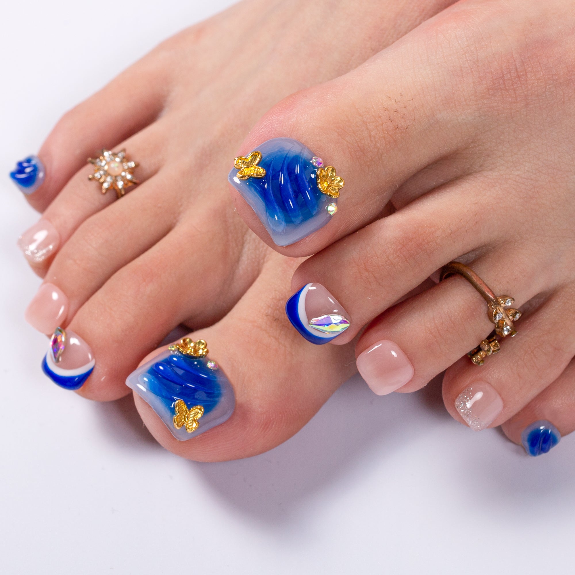 Mystic Land T678 Toe Nails - 20Pcs Free Size