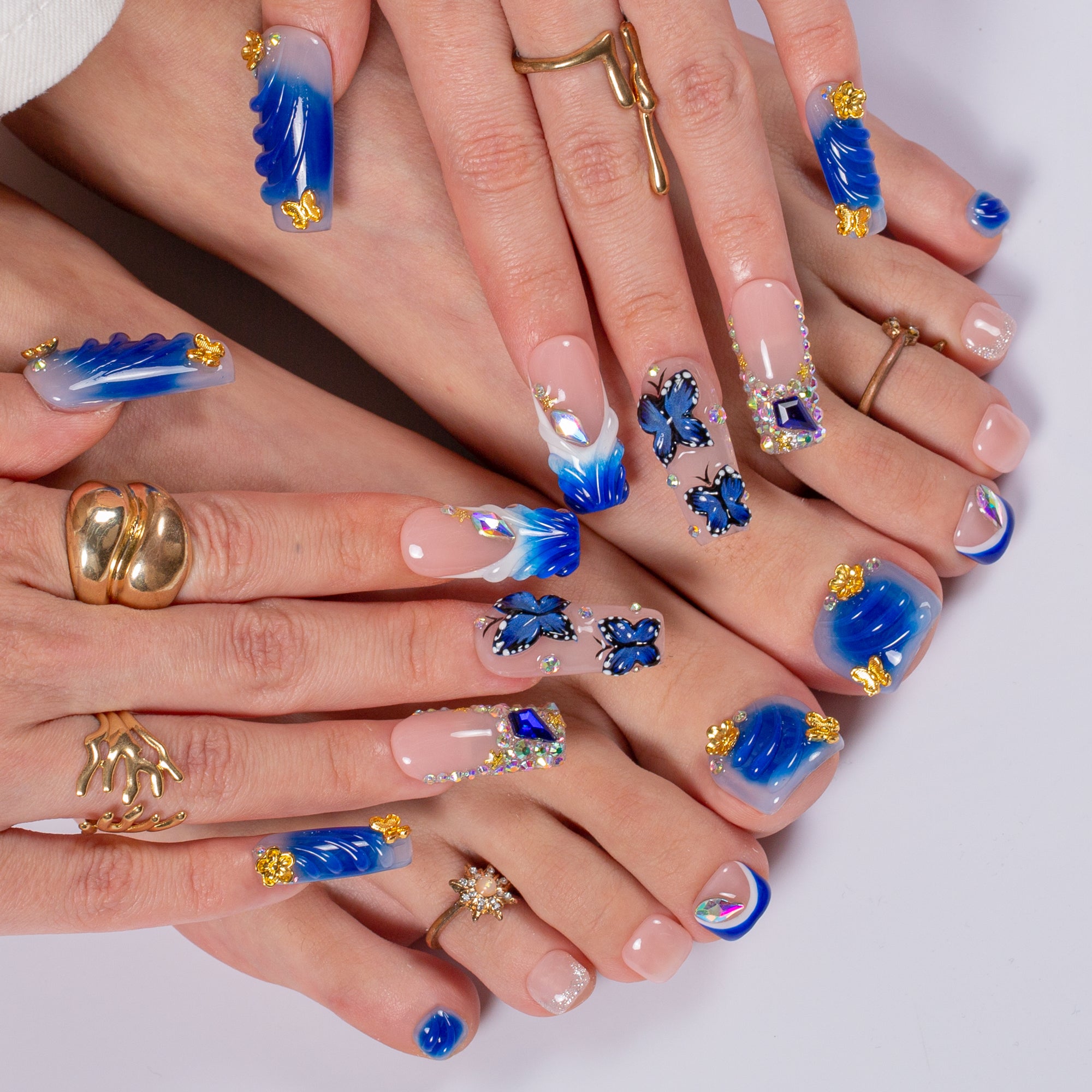 Mystic Land Combo Set Handmade Nails H678+T678