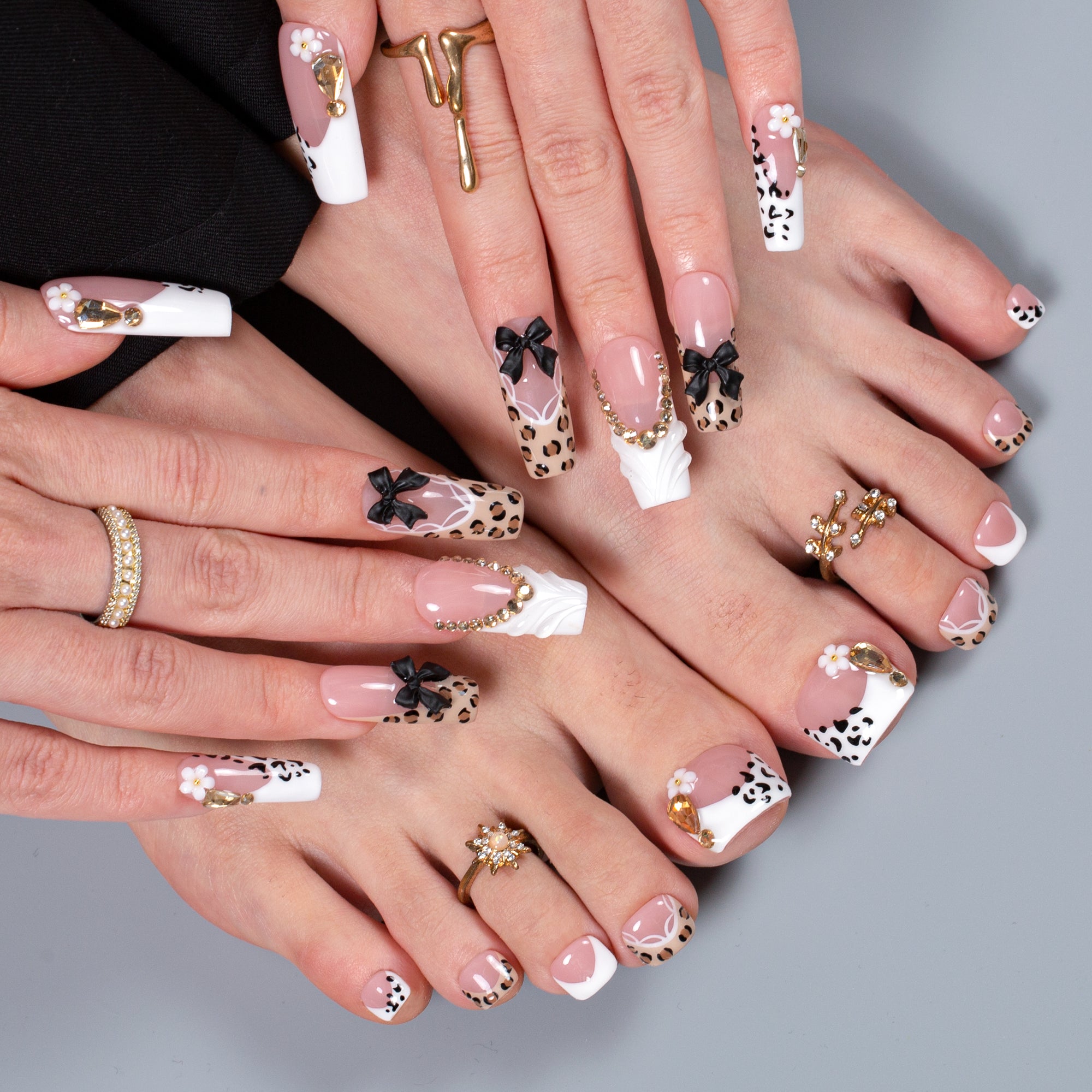 Chic Wild Combo Set Handmade Nails H681+T681