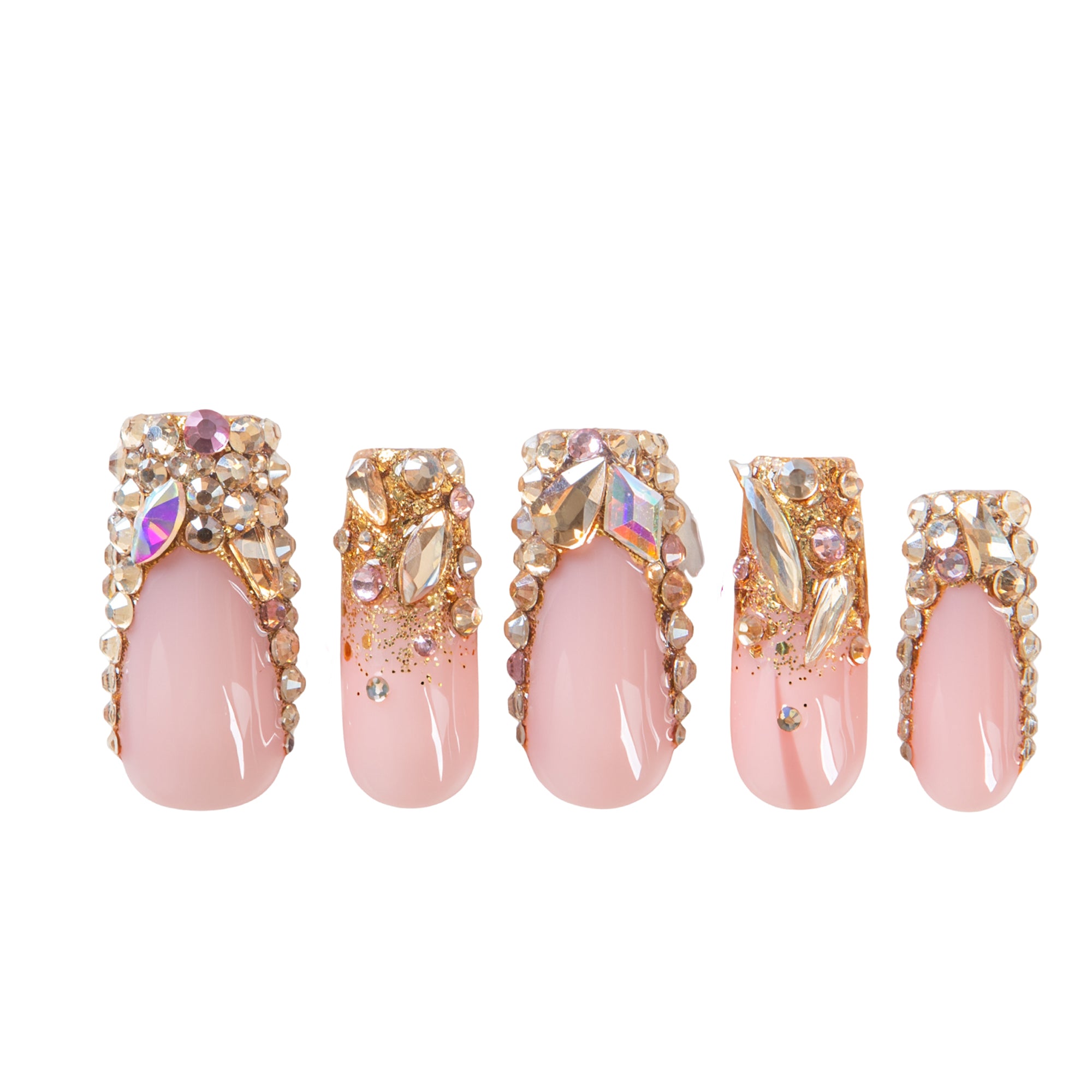 Golden Aura Handmade Nails H682