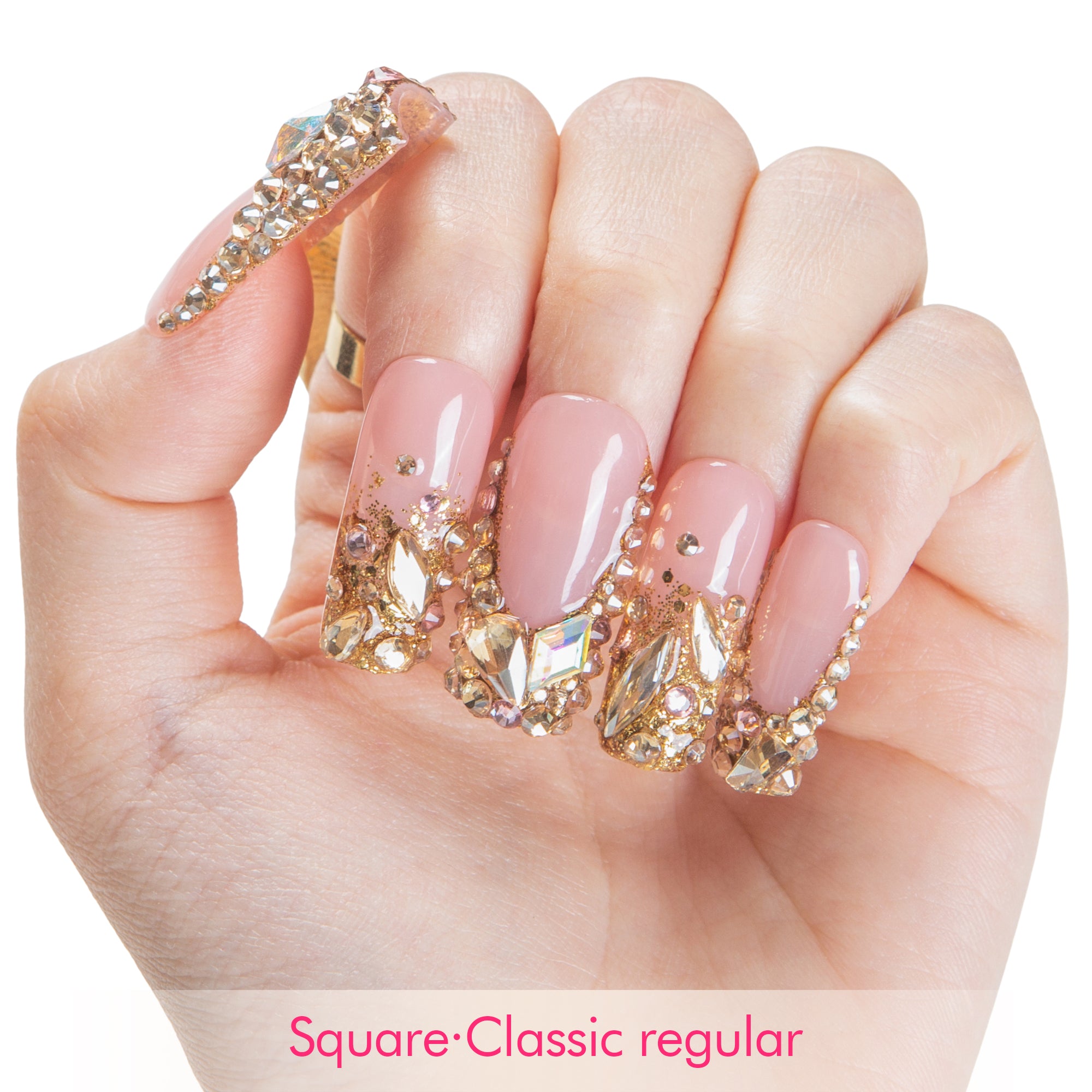 Golden Aura Handmade Nails H682