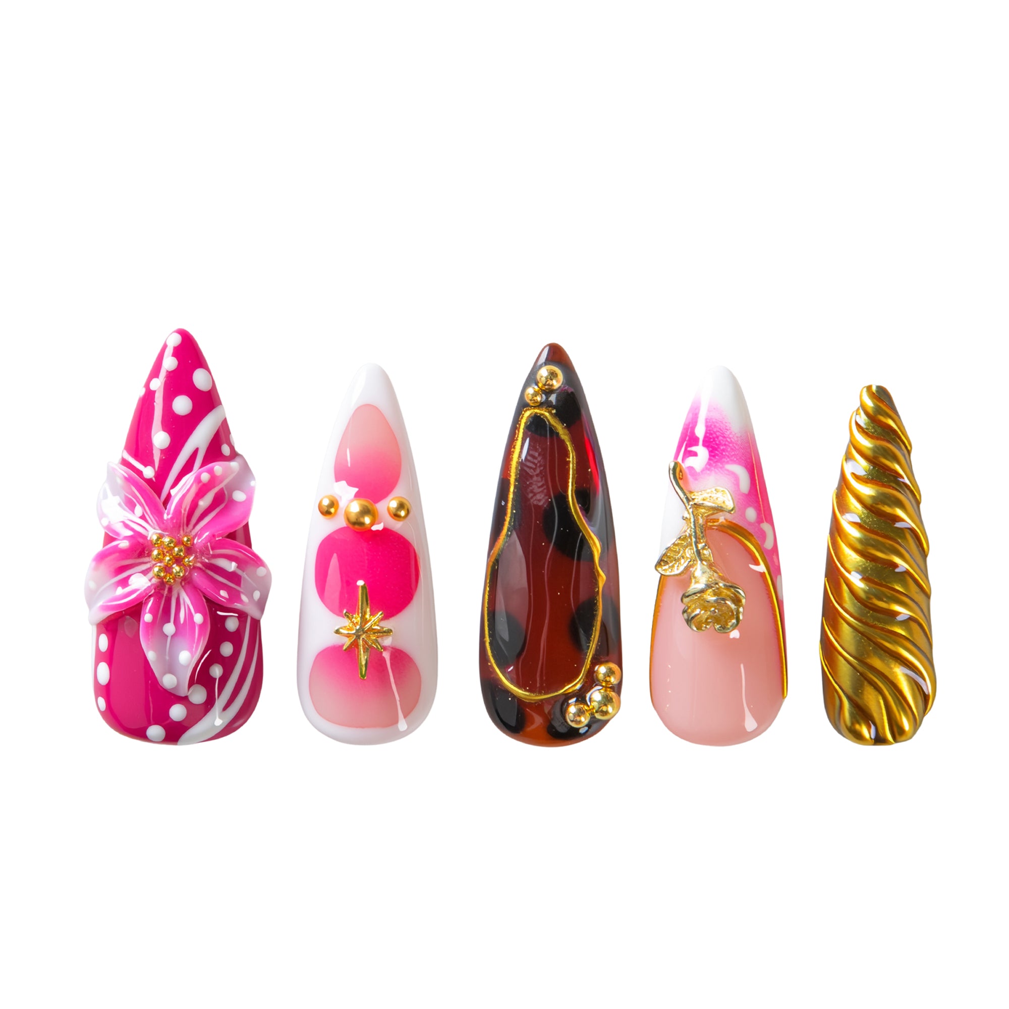 Flaming Desire Handmade Nails H690