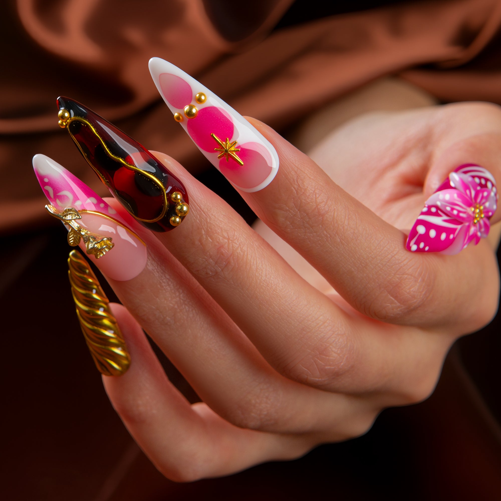 Flaming Desire Handmade Nails H690