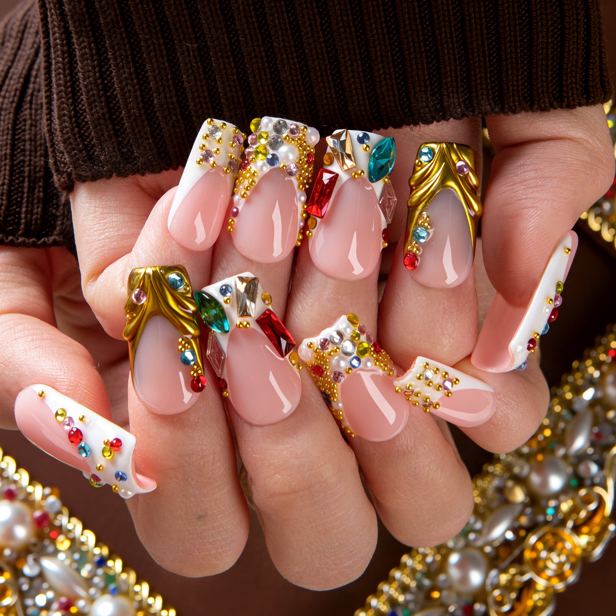 Jewel Feast Handmade Nails H694