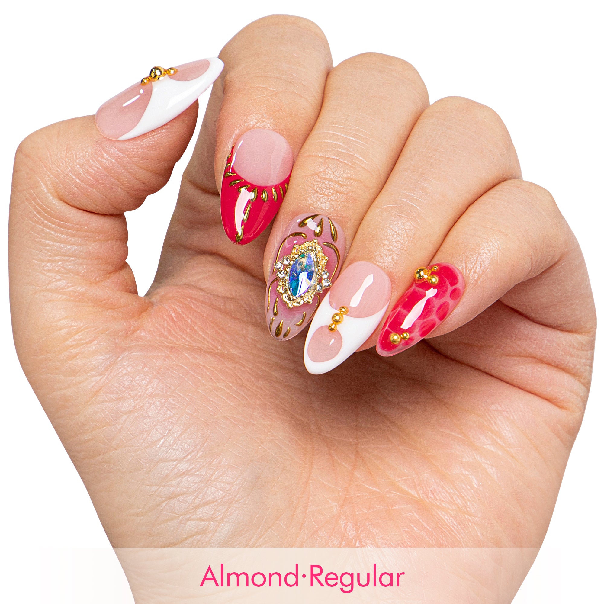 Royal Flame Handmade Nails H703