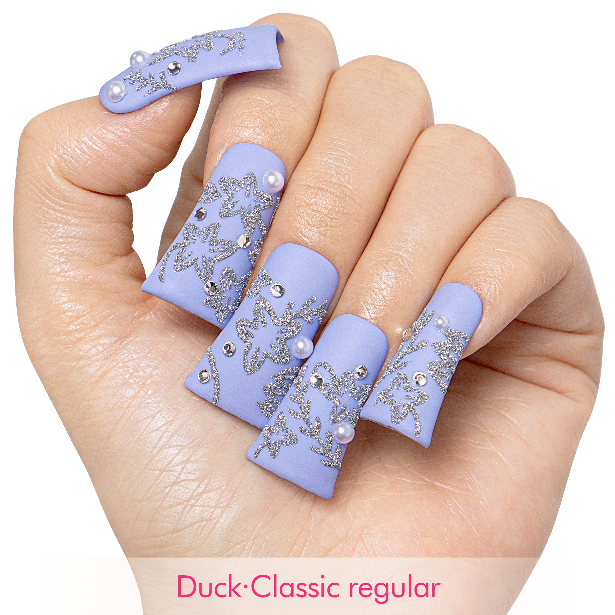 Moonlit Lace Handmade Nails H704