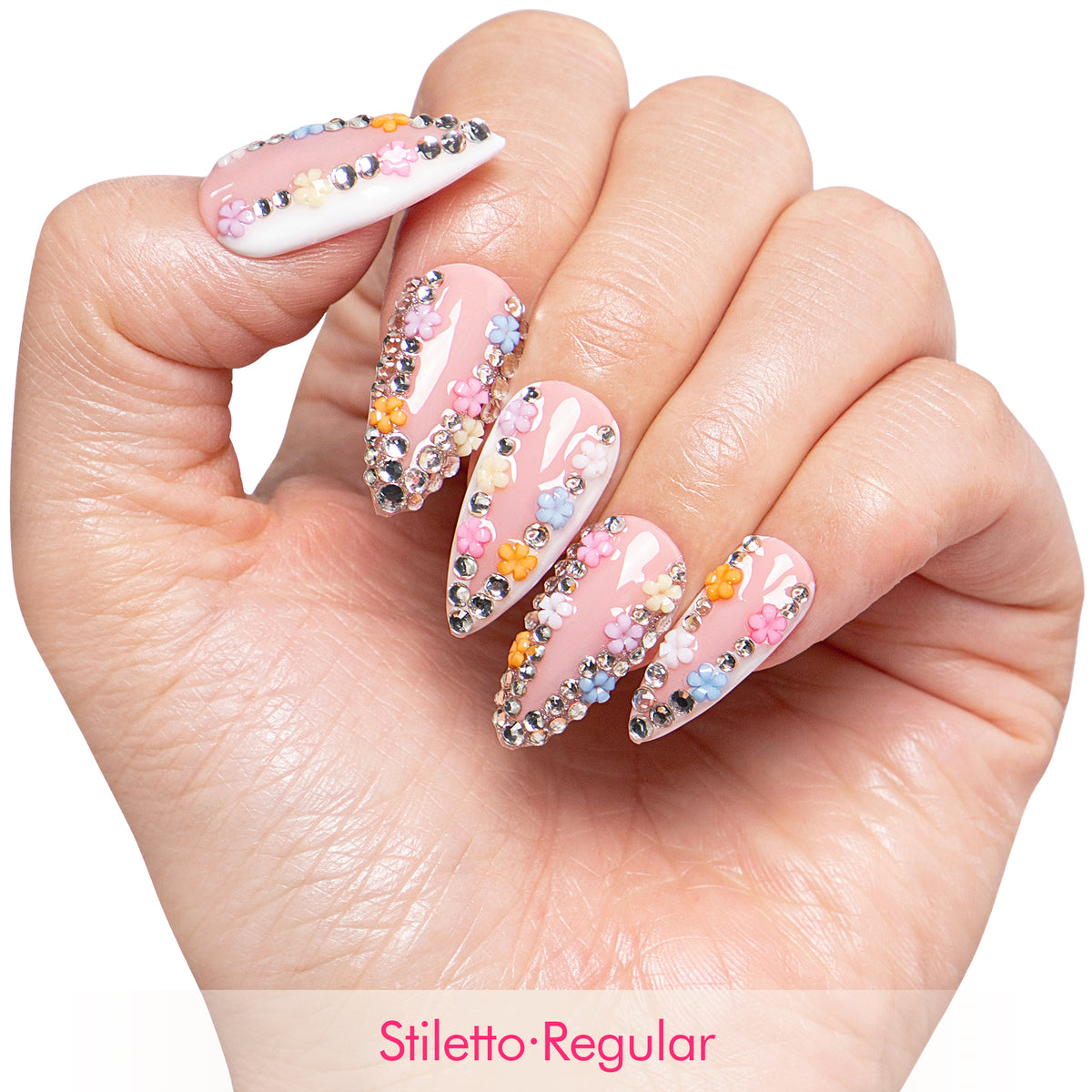 Floral Bloom Handmade Nails H705